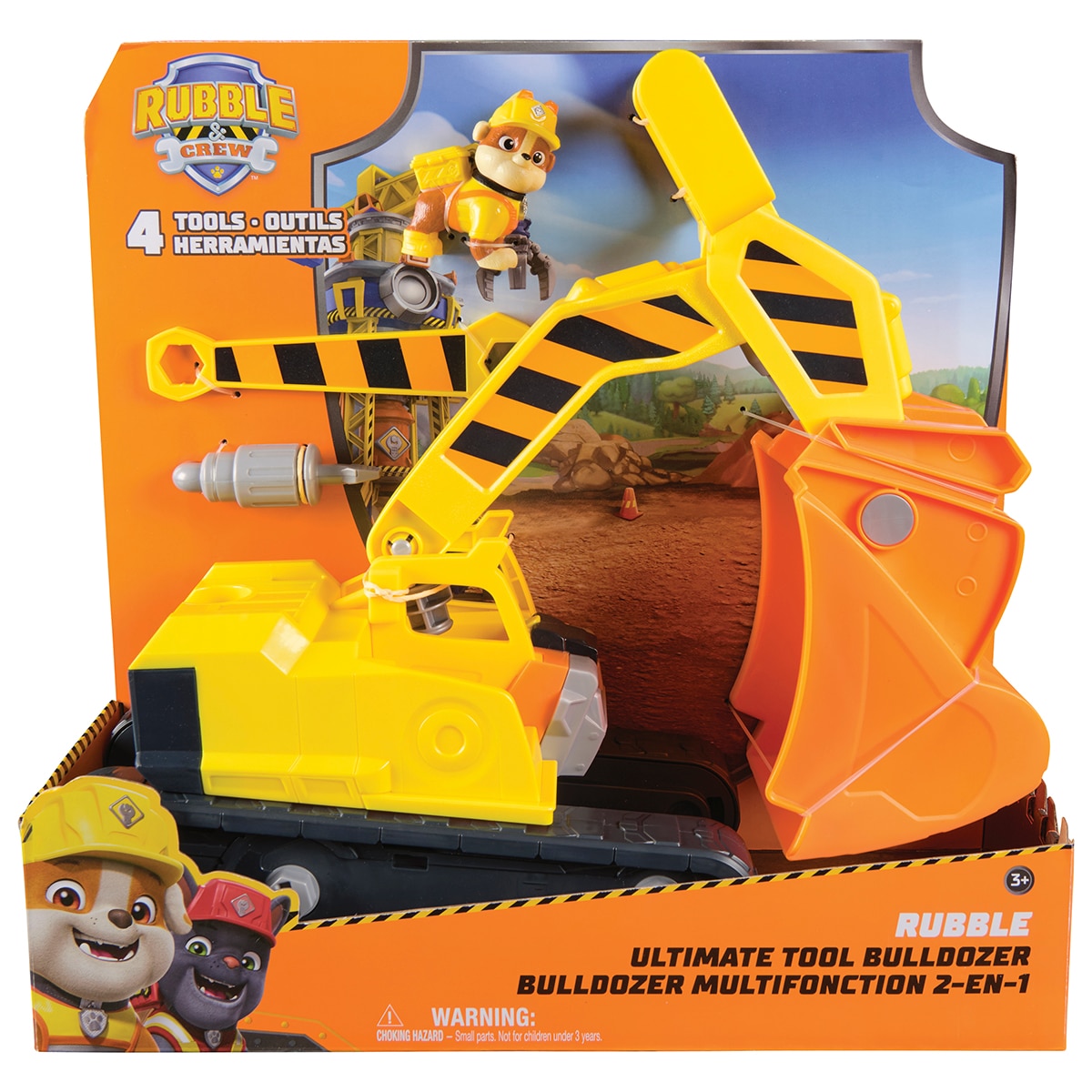 Vehículo de Herramientas Deluxe Rubble Patrulla Canina Spin Master 2