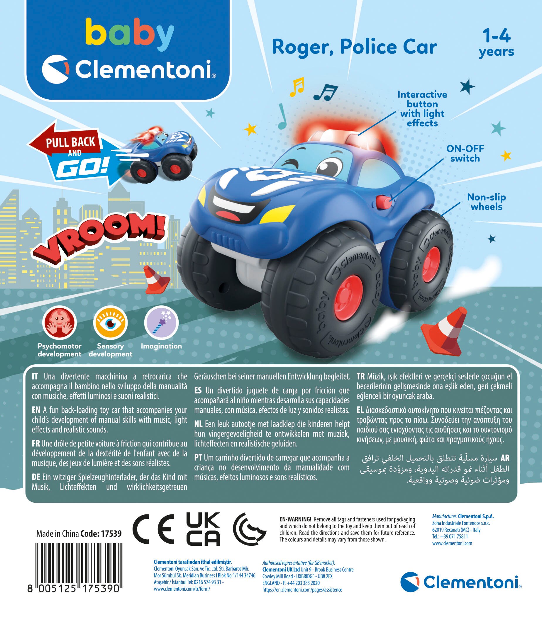 Coche de policía Acrobacias Clementoni 3