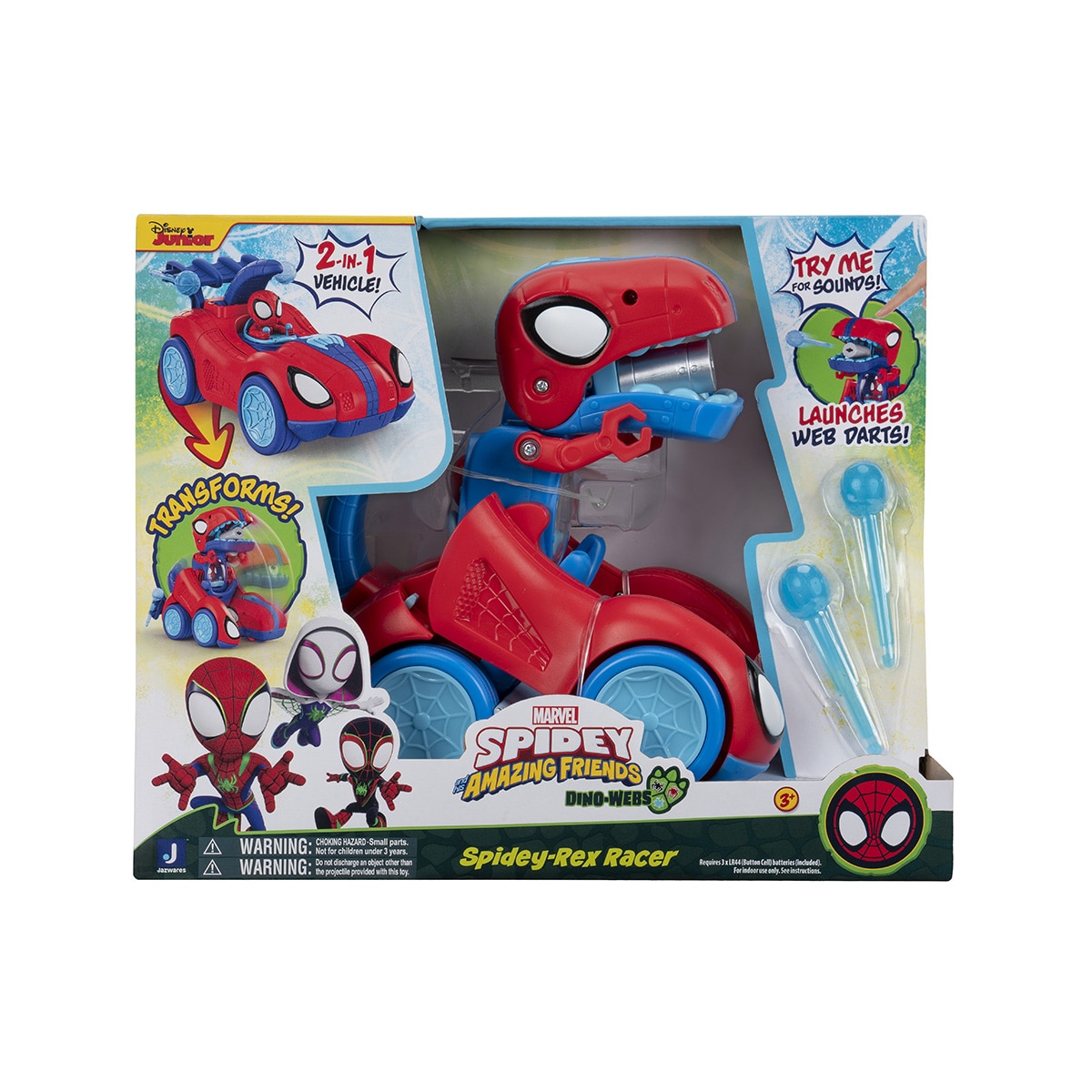 Vehículo Rex Racer Spidey and Friends Marvel Jazwares 3