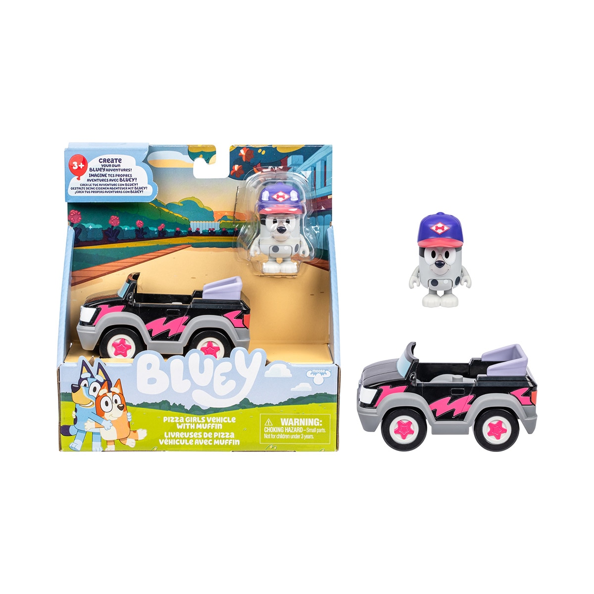 Vehículo básico con figura incluida Bluey Moose modelos surtidos 2