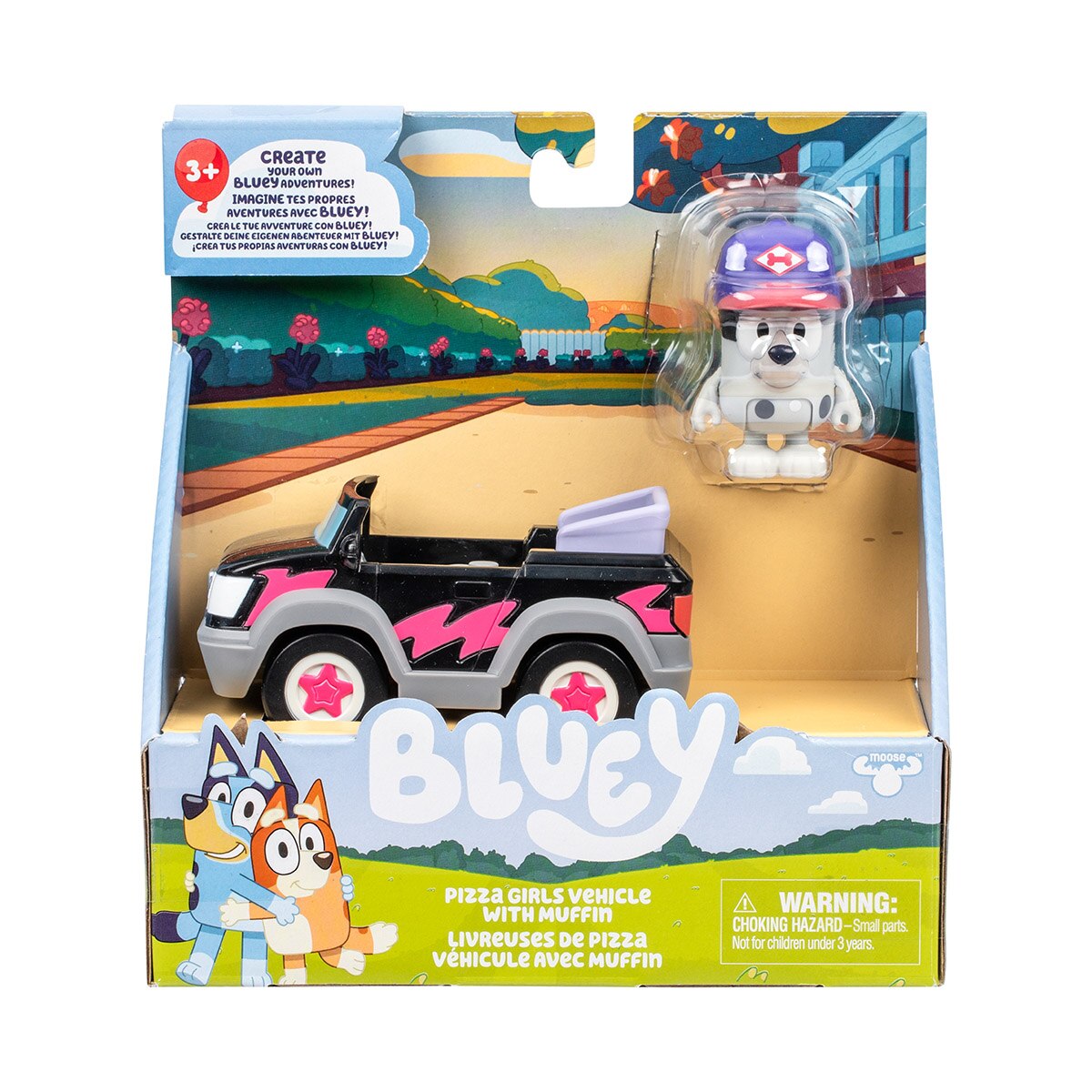 Vehículo básico con figura incluida Bluey Moose modelos surtidos 8