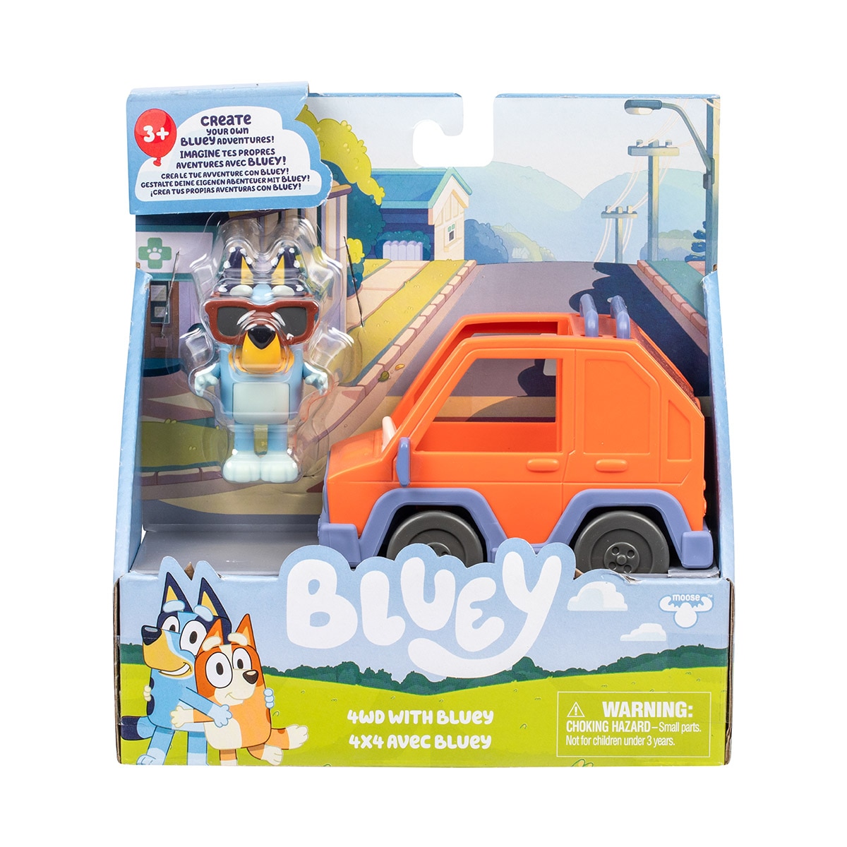 Vehículo básico con figura incluida Bluey Moose modelos surtidos 10
