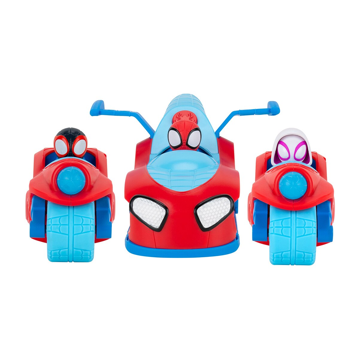Vehículo 3 en 1 con efectos de sonido Spidey and Friends 3