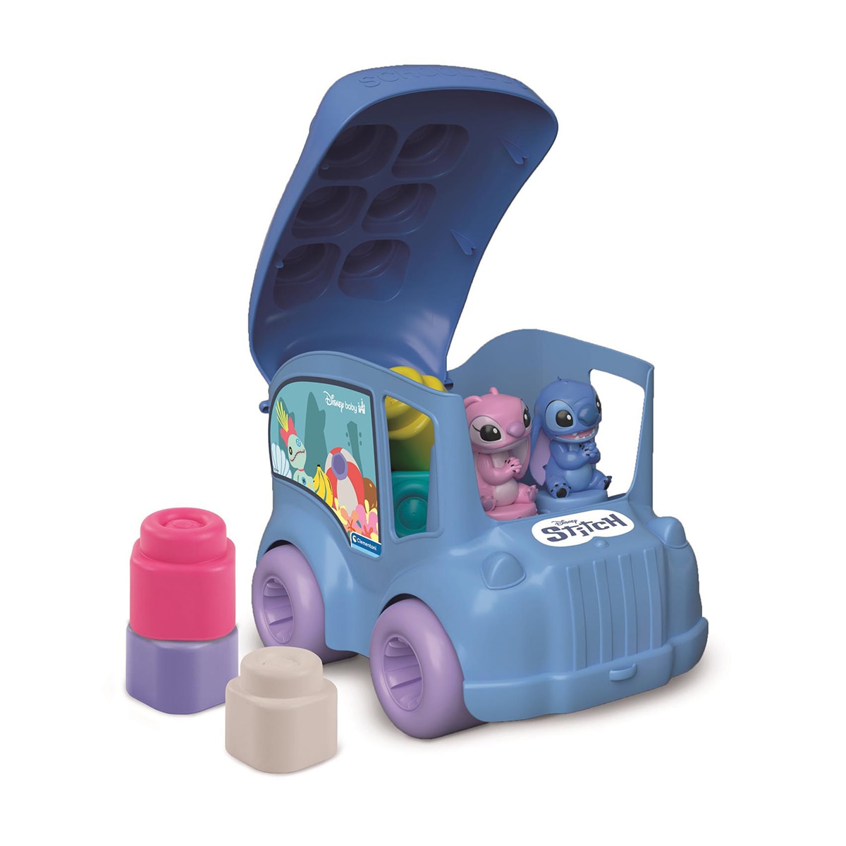 Juguete para bebés de bloques Bus Activity Stitch Clementoni 2