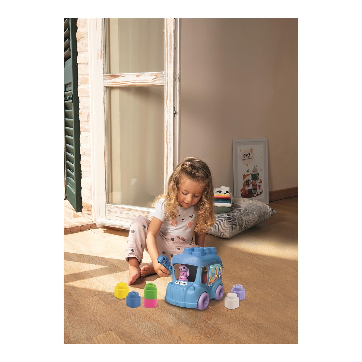 Juguete para bebés de bloques Bus Activity Stitch Clementoni 3