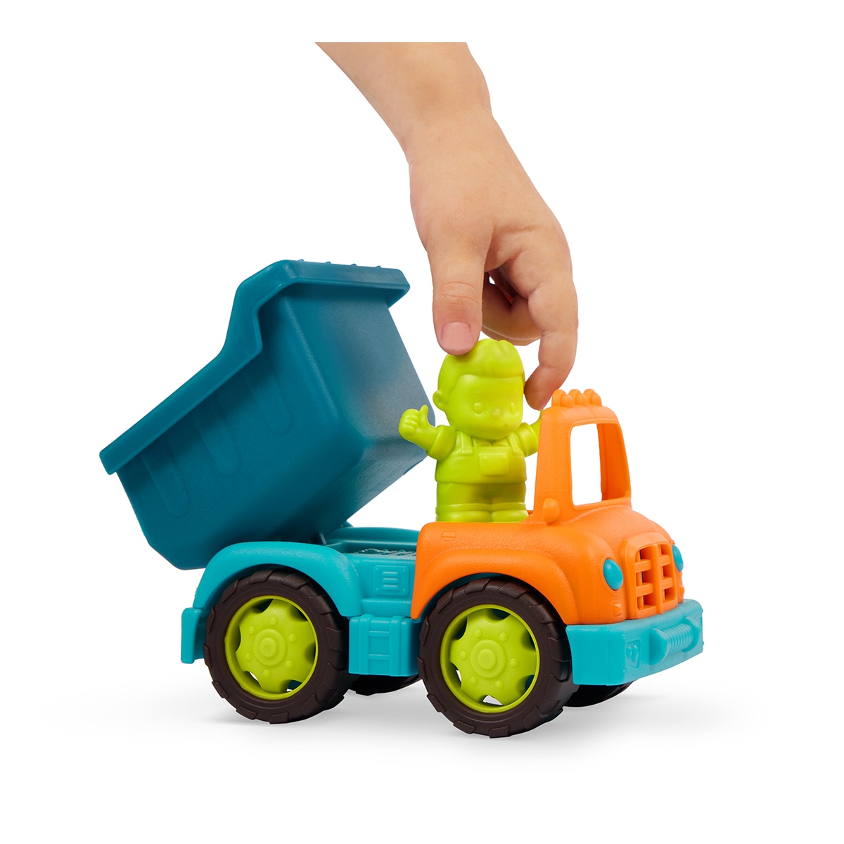 Set 2 Camiones Volquete con Figura & Moldes B.Toys 3