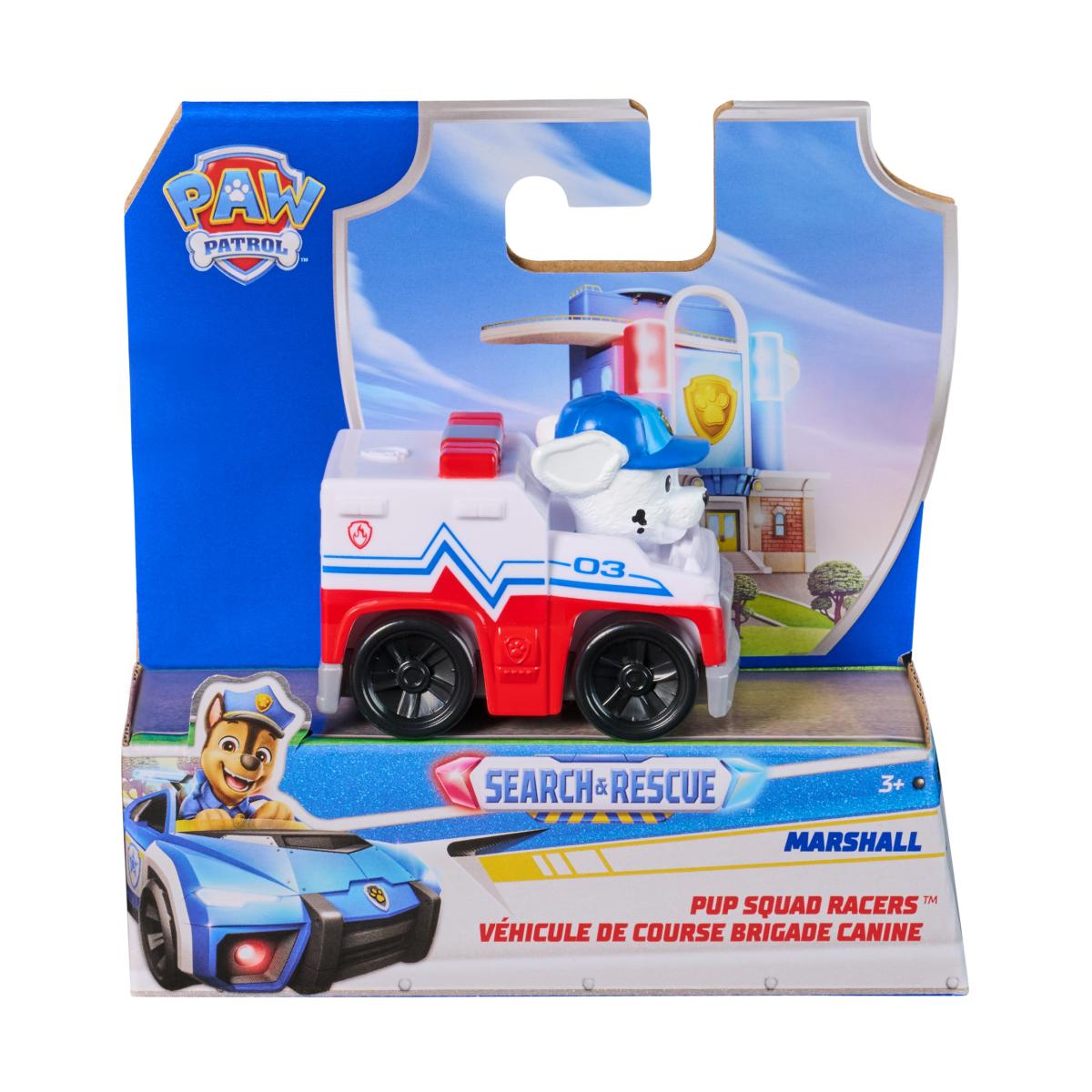 Vehículo rescate Pup Squad Racers Paw Patrol Spin Master modelos surtidos 21