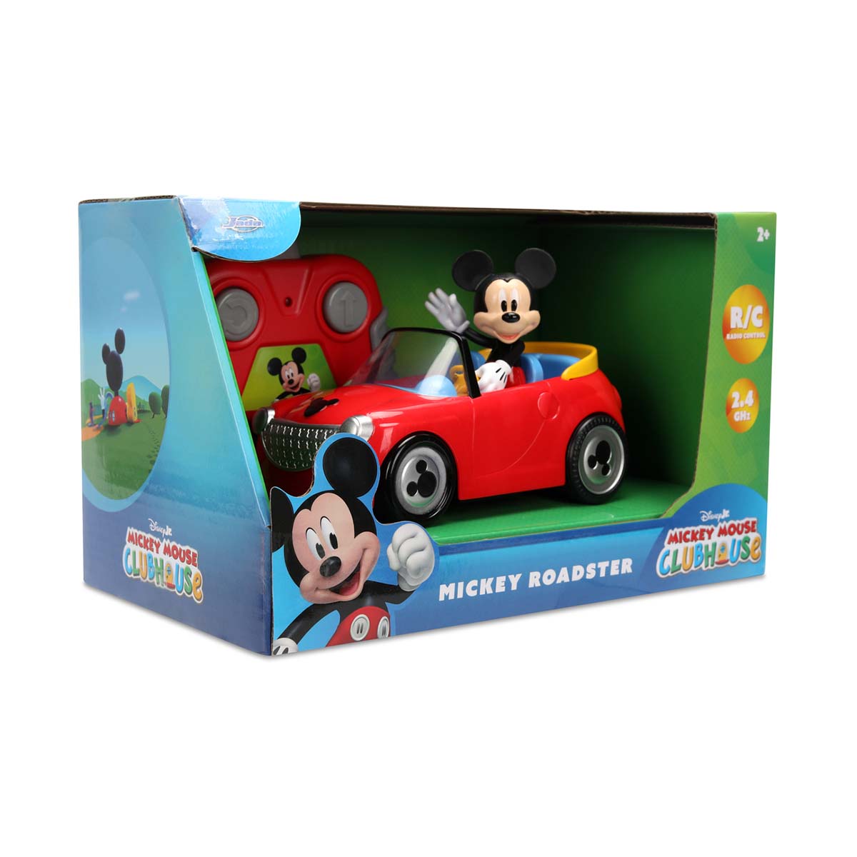 Radio control Mickey Roadster 14 cm con figura no extraible Disney-Mickey Jada 13
