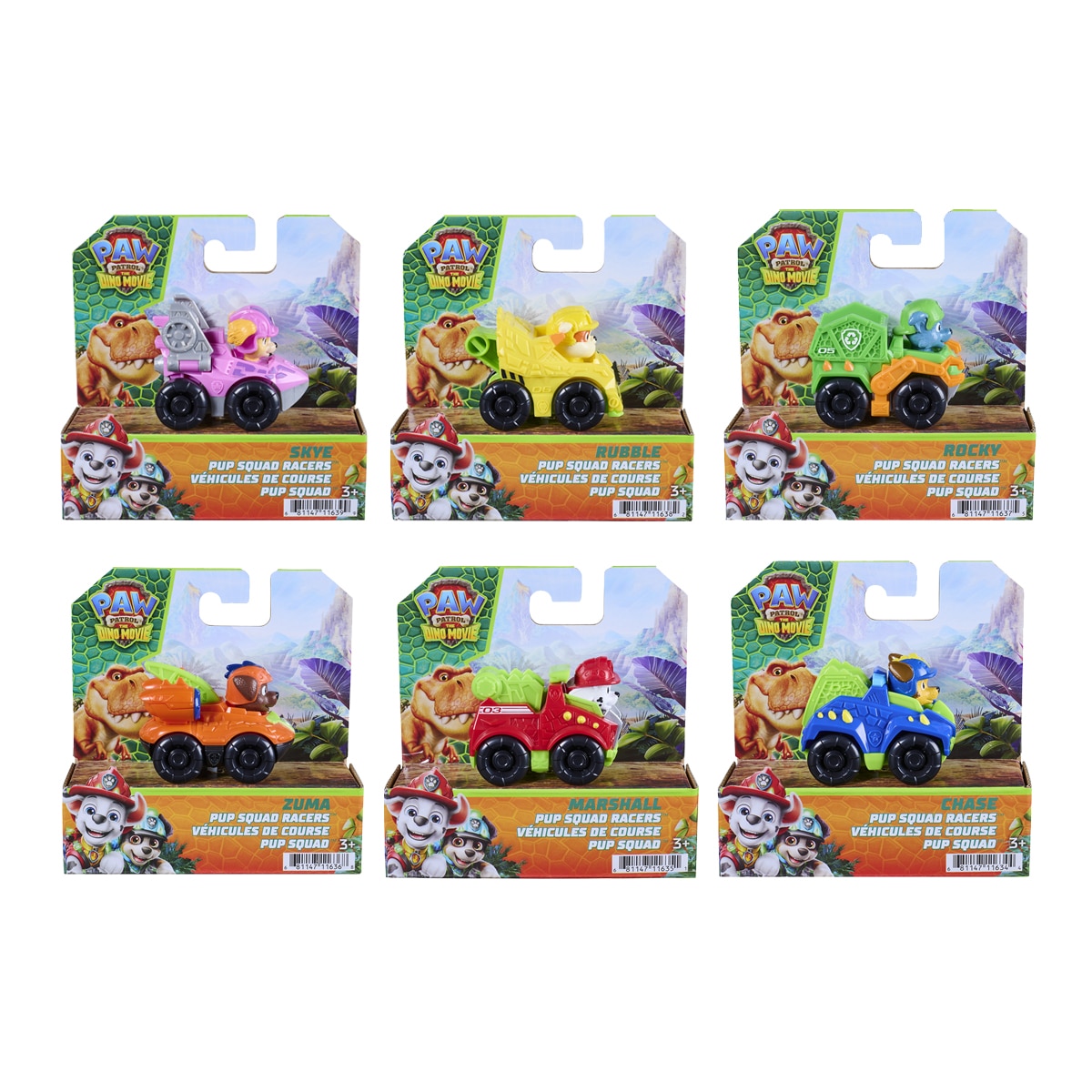 Imagem 0 de Veículo Pup Squad Racers Dino da Patrulha Canina (Paw Patrol) – Modelos Sortidos Envio Aleatório