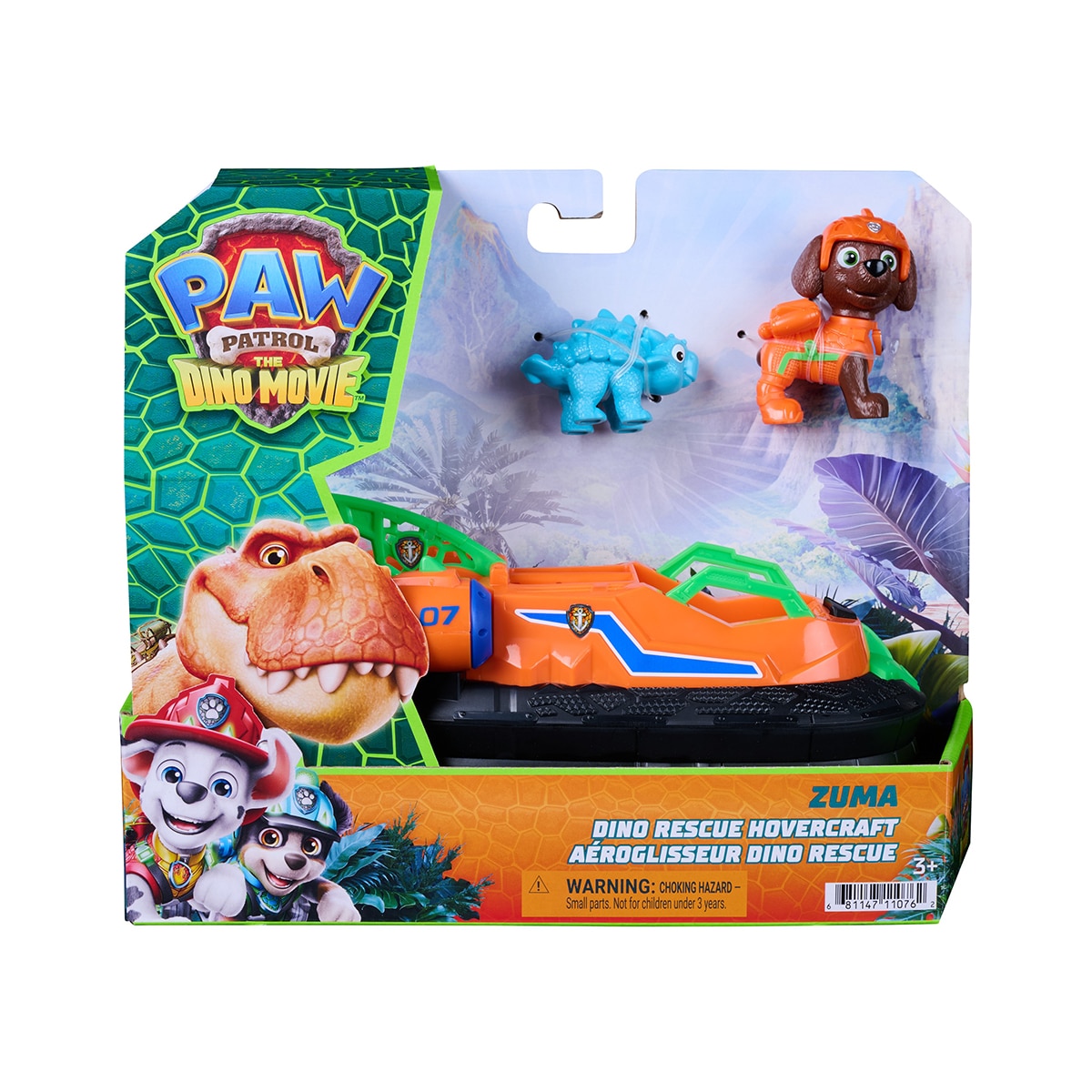 Veículo Hovercraft Dino Rescue com Figura do Zuma 3