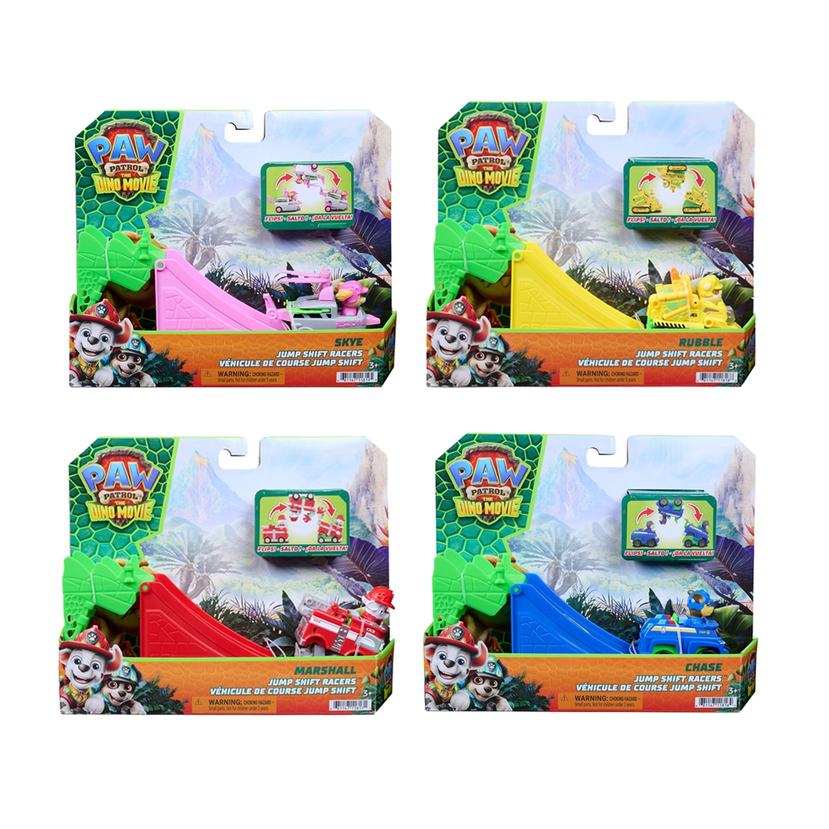 Imagem 0 de Veículo Pup Squad Dino Jump Flip da Patrulha Canina (Paw Patrol) – Modelos Sortidos Envio Aleatório