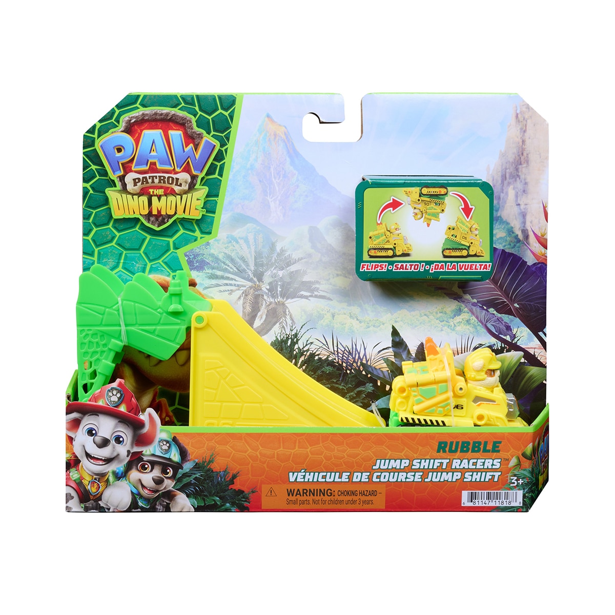 Veículo Pup Squad Dino Jump Flip da Patrulha Canina (Paw Patrol) – Modelos Sortidos Envio Aleatório 3