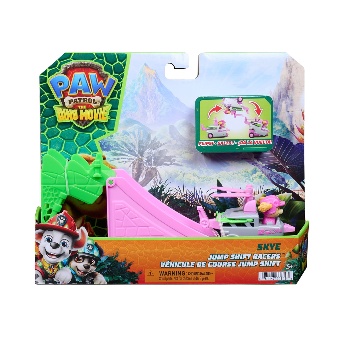 Veículo Pup Squad Dino Jump Flip da Patrulha Canina (Paw Patrol) – Modelos Sortidos Envio Aleatório 4
