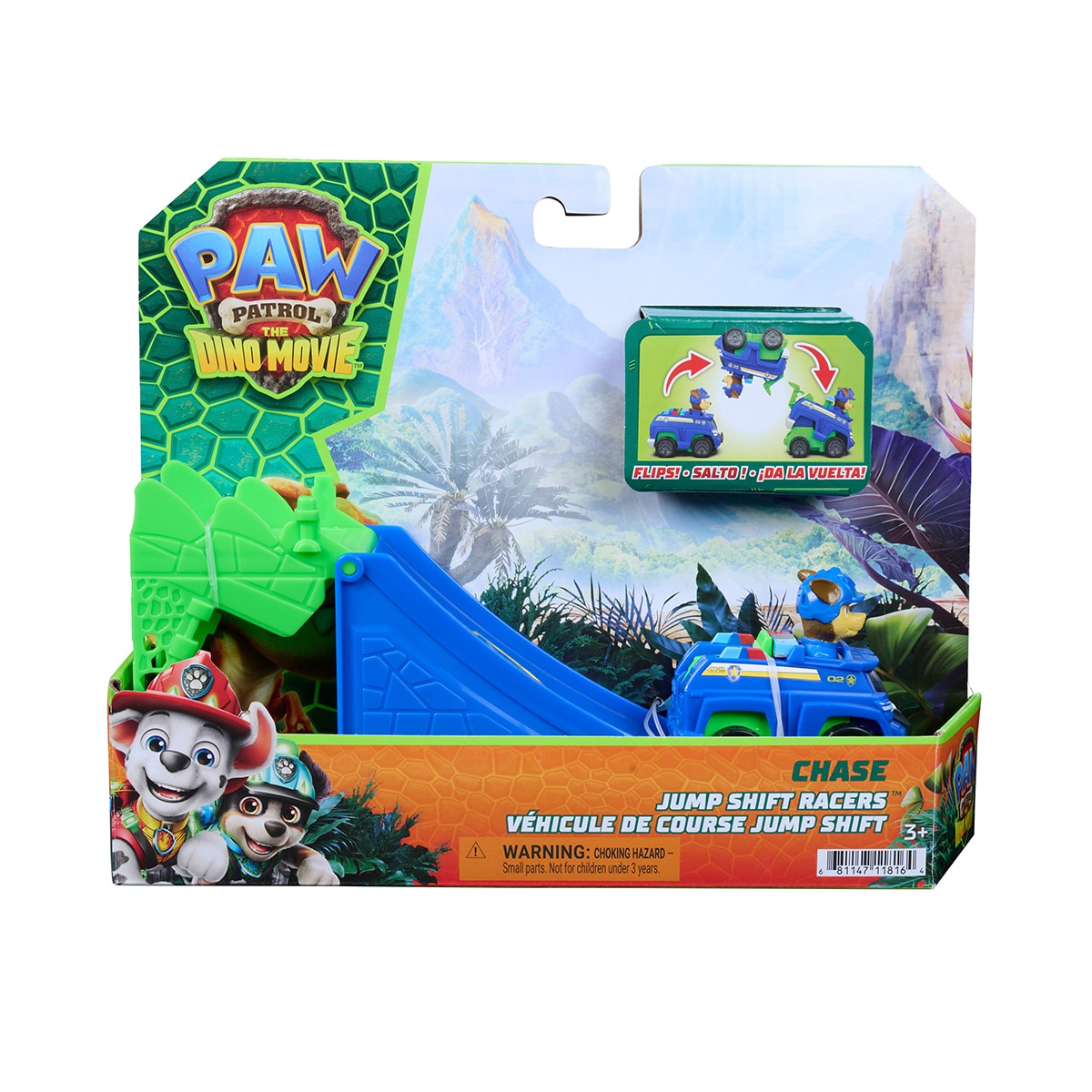 Veículo Pup Squad Dino Jump Flip da Patrulha Canina (Paw Patrol) – Modelos Sortidos Envio Aleatório 5