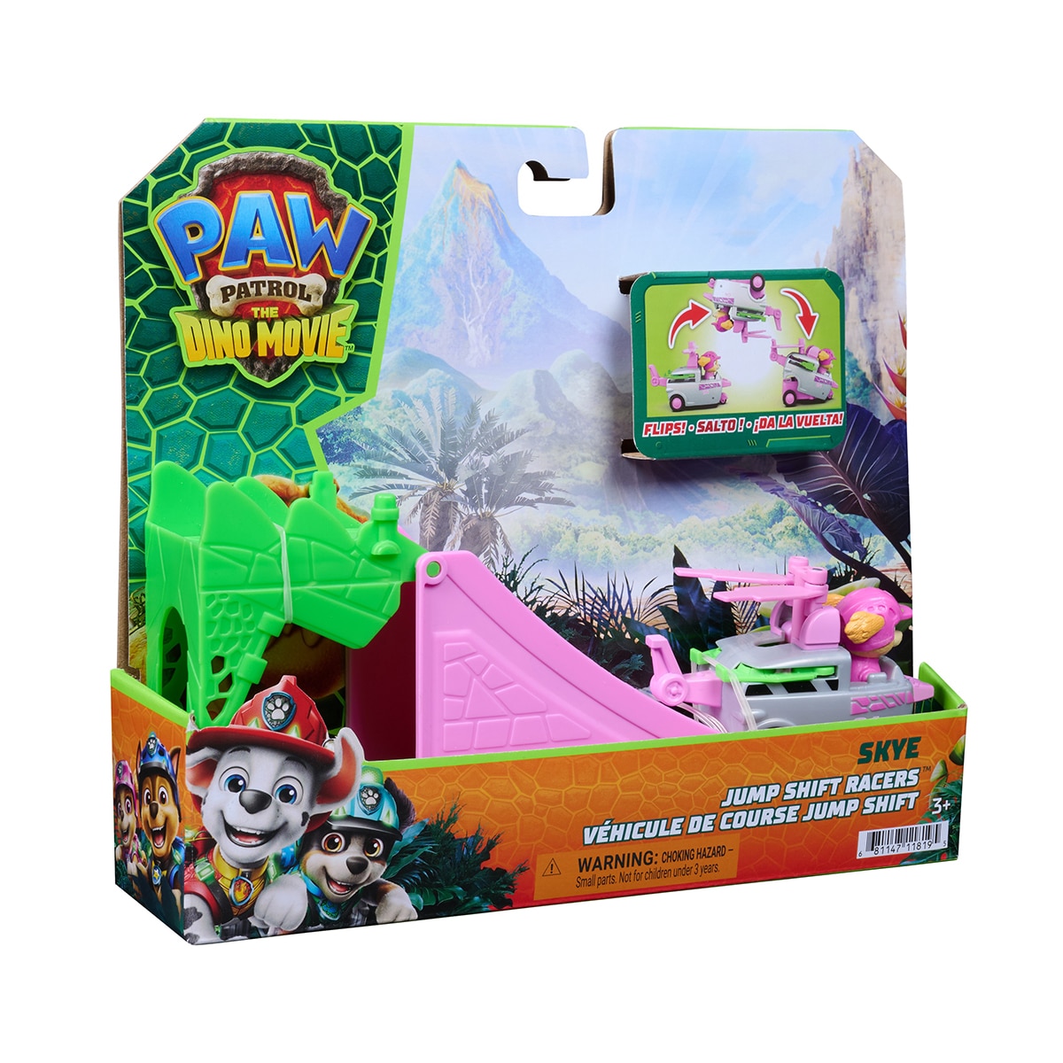 Veículo Pup Squad Dino Jump Flip da Patrulha Canina (Paw Patrol) – Modelos Sortidos Envio Aleatório 24