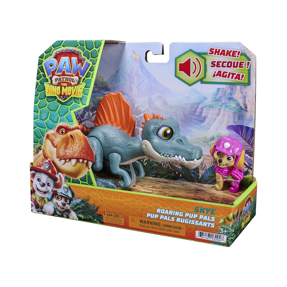 Figura do Dinossauro Roaring Pup Pals com a Skye 3