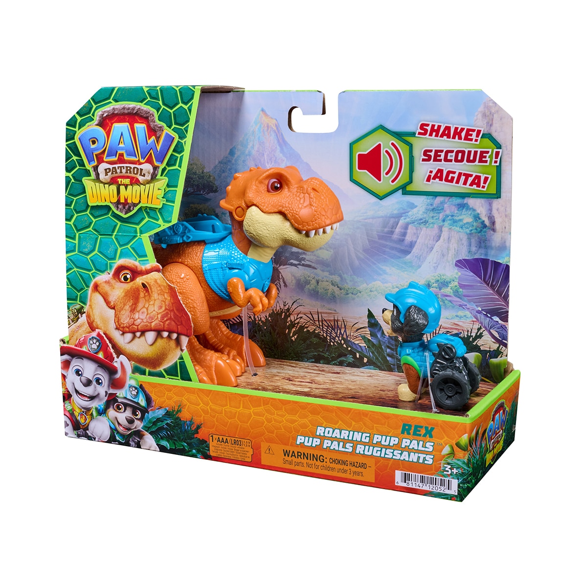 Figura Dino Rugiente con figura Rex Patrulla Canina Paw Patrol 8