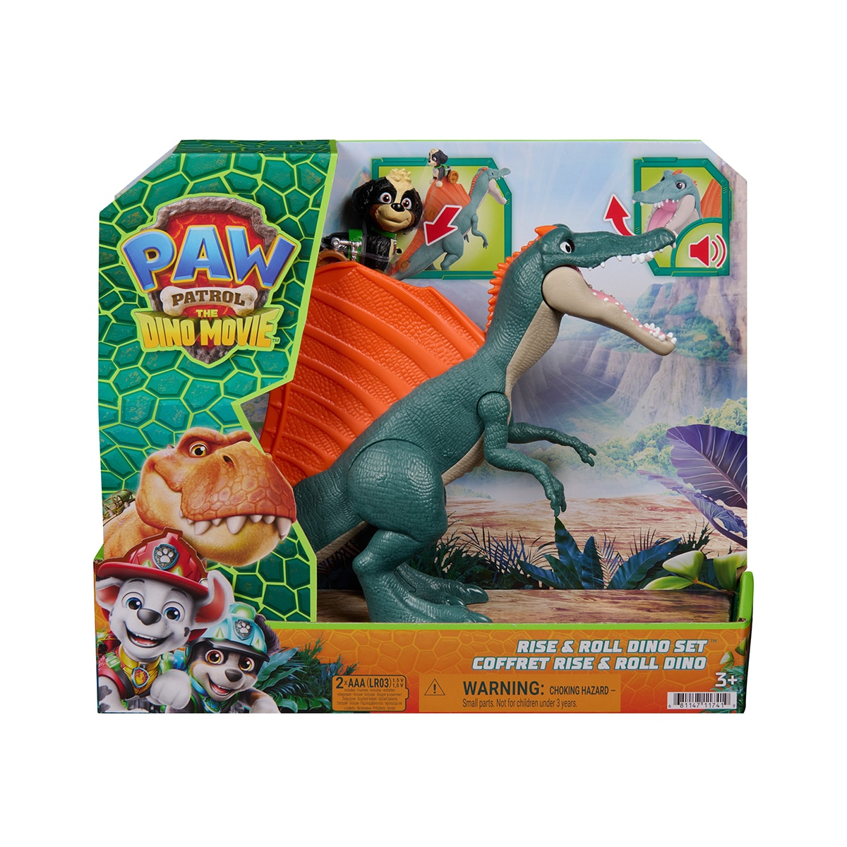 Paw Patrol: O Filme dos Dinossauros - Desliza e anda de skate com o Rex 3