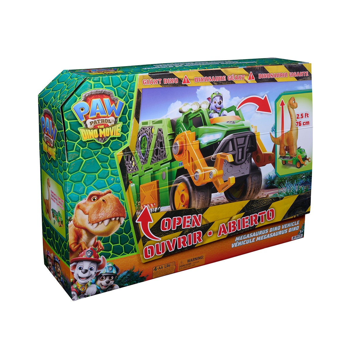 Imagem 0 de Paw Patrol: O Filme dos Dinossauros – Veículo Megasaurus Dino