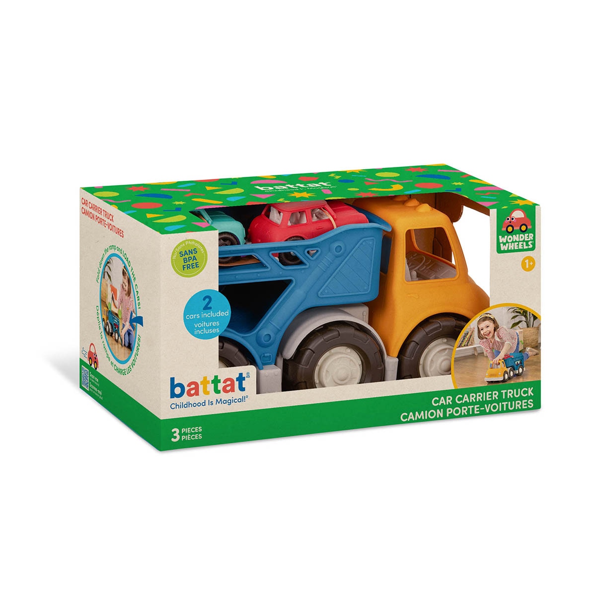 Camión de Transporte con 2 Coches Battat 8