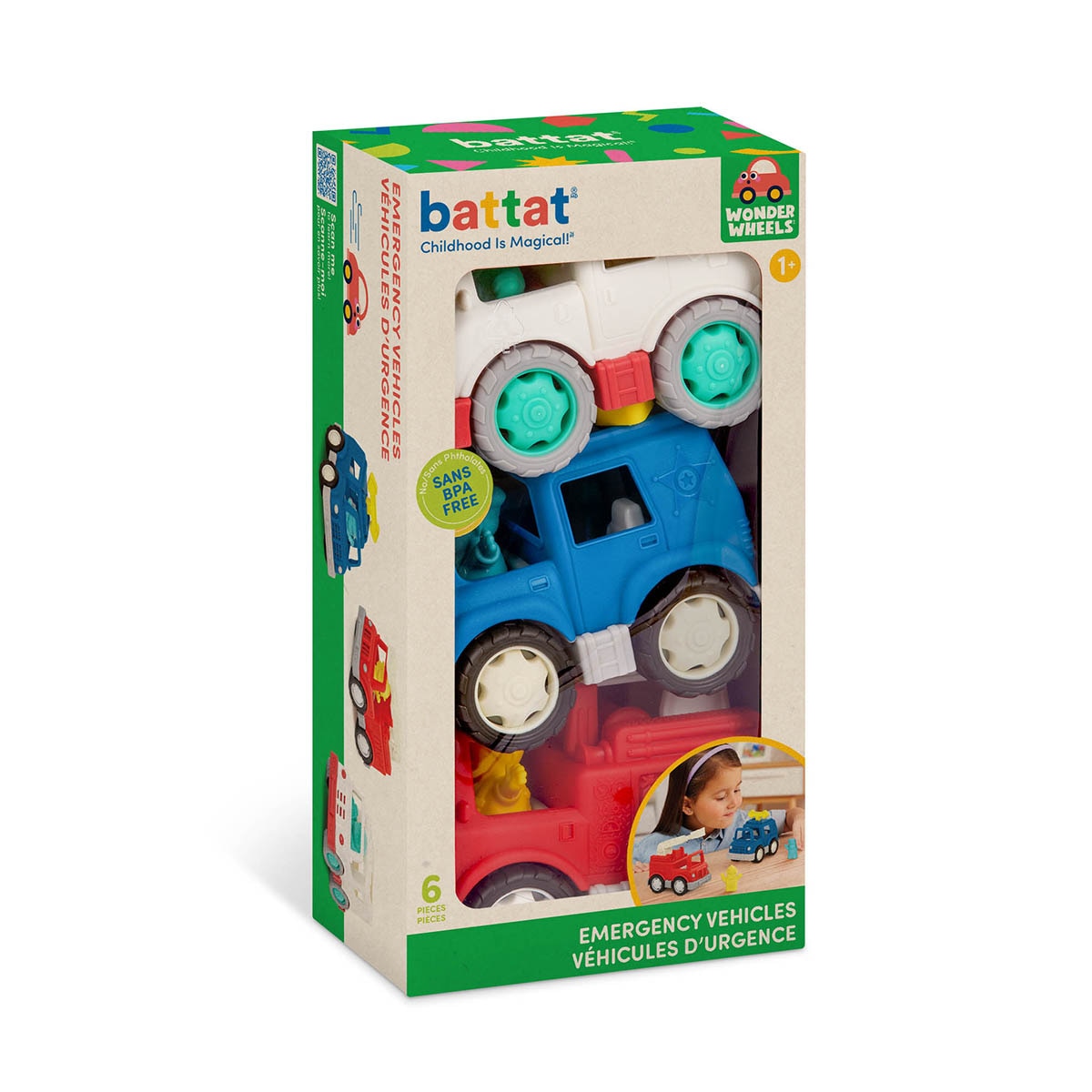 Juego de 3 Mini Vehículos de Emergencia Battat 10