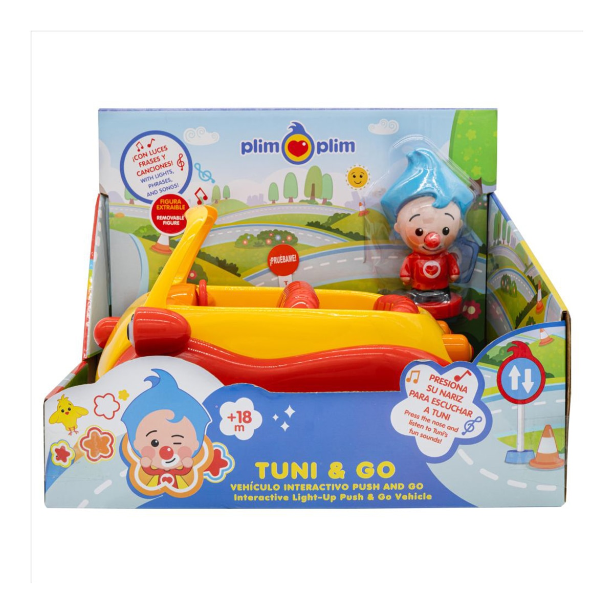 Vehículo Tuni Plim Plim Push Go Bandai 2
