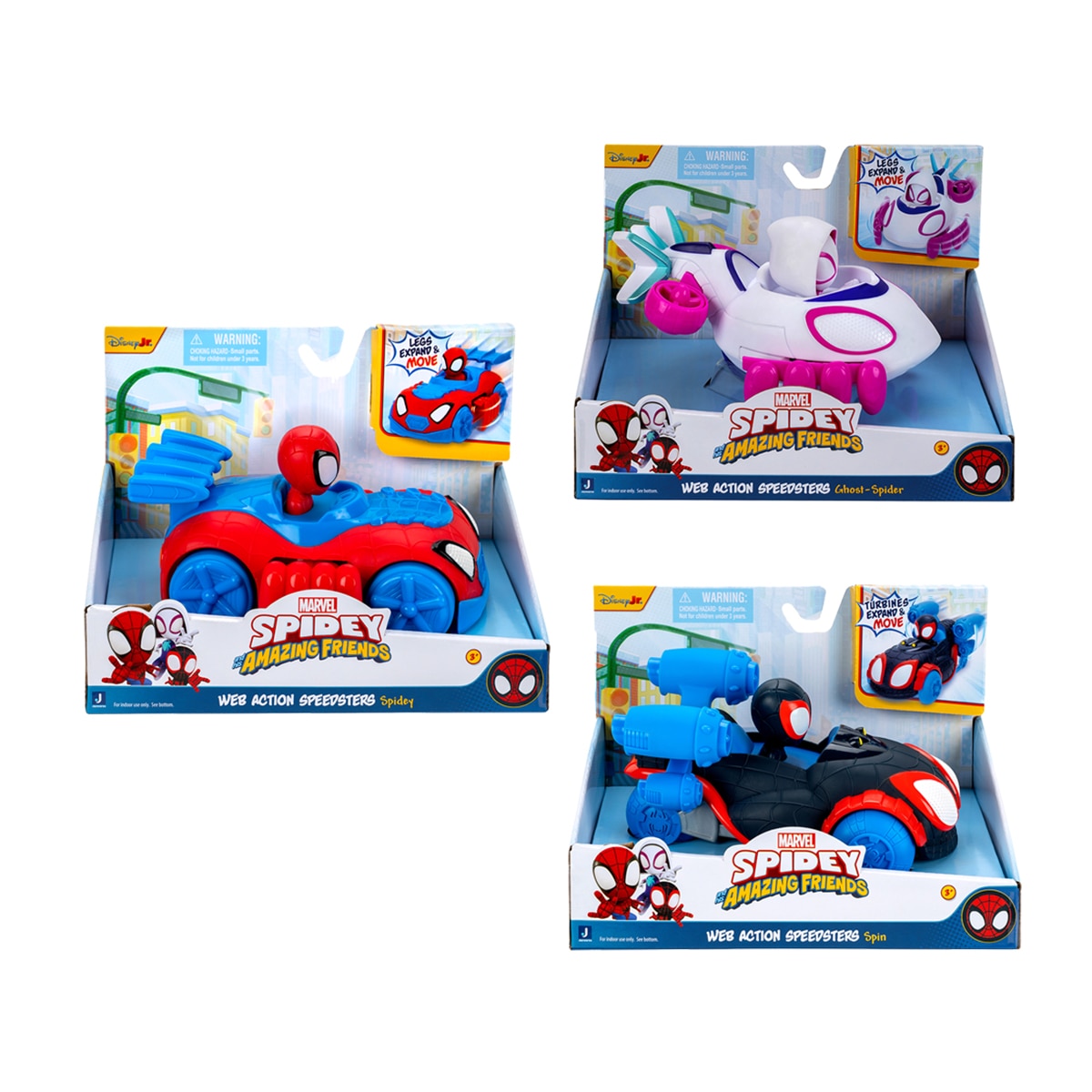 Imagen 1 de Vehículo con alas Web Action Speedsters Spidey And Friends Spiderman modelos surtidos