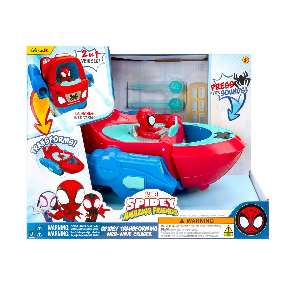 Imagen 1 de Vehículo Todoterreno Lancha Spidey And Friends Spiderman