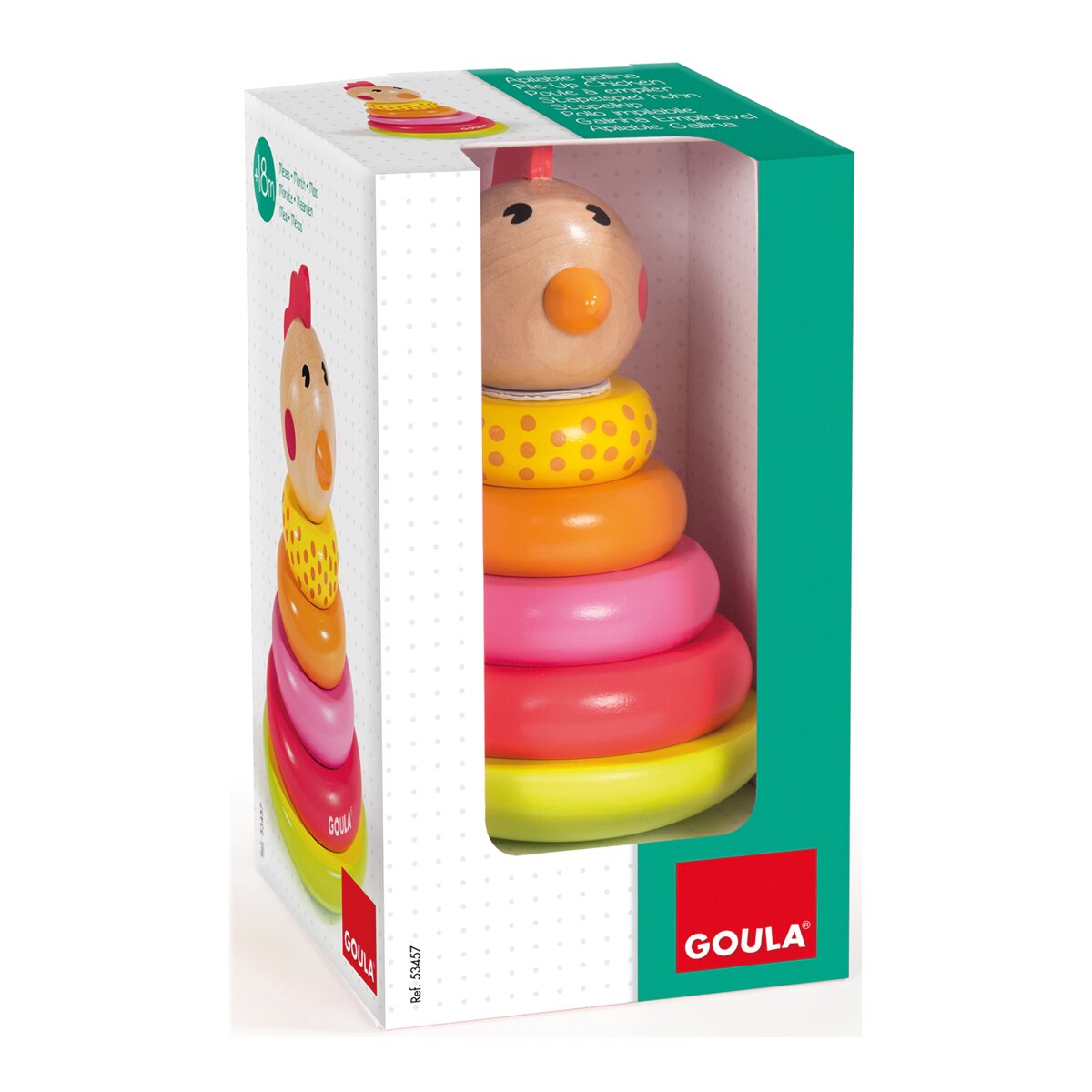 Brinquedo Empilhável A Galinha Multicolor 2