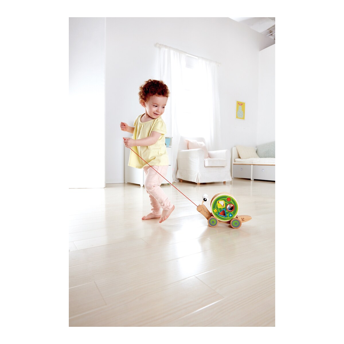 Caracol arrastre juguete de madera Hape 3