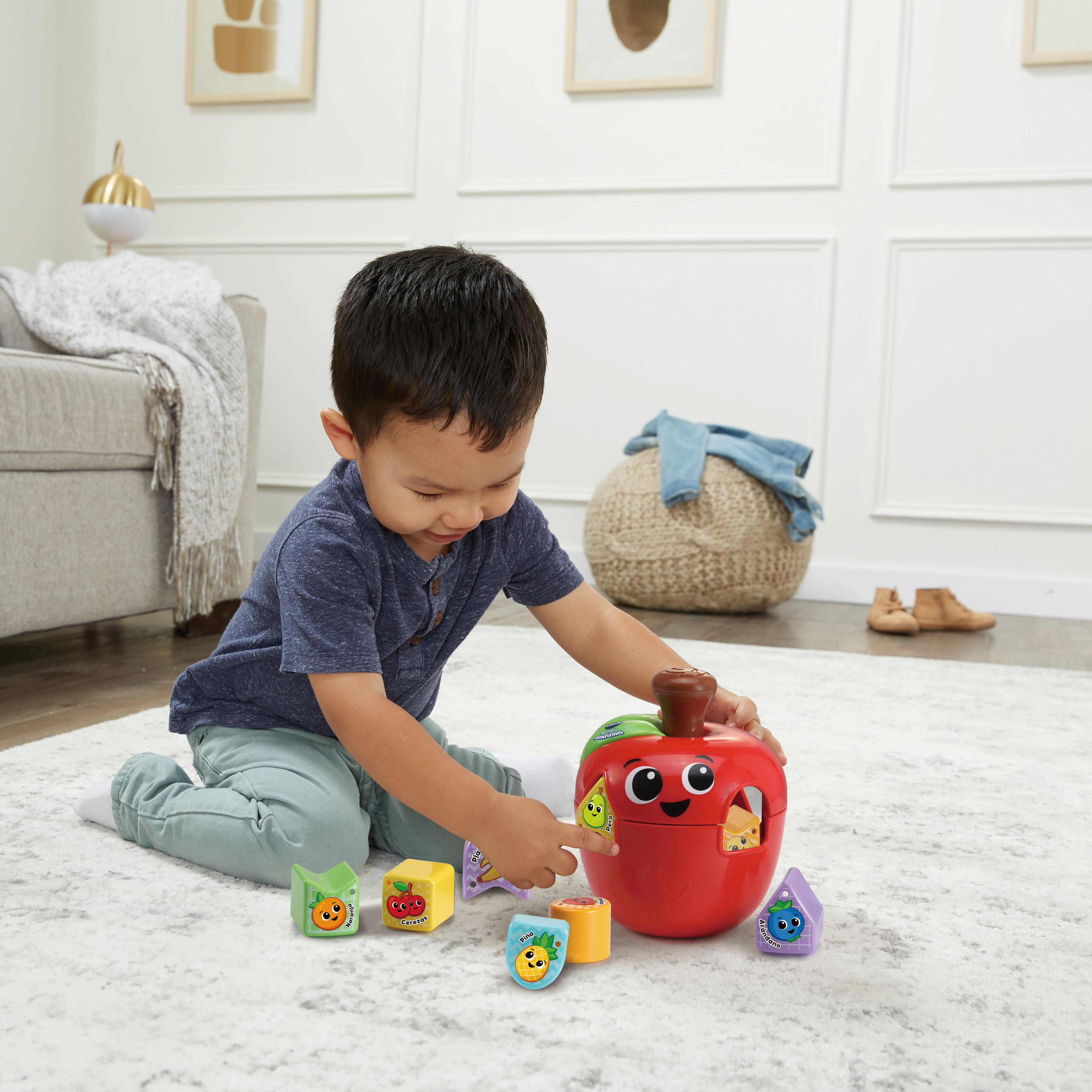 Encajable de figuras Manzanita comeformas Vtech 3