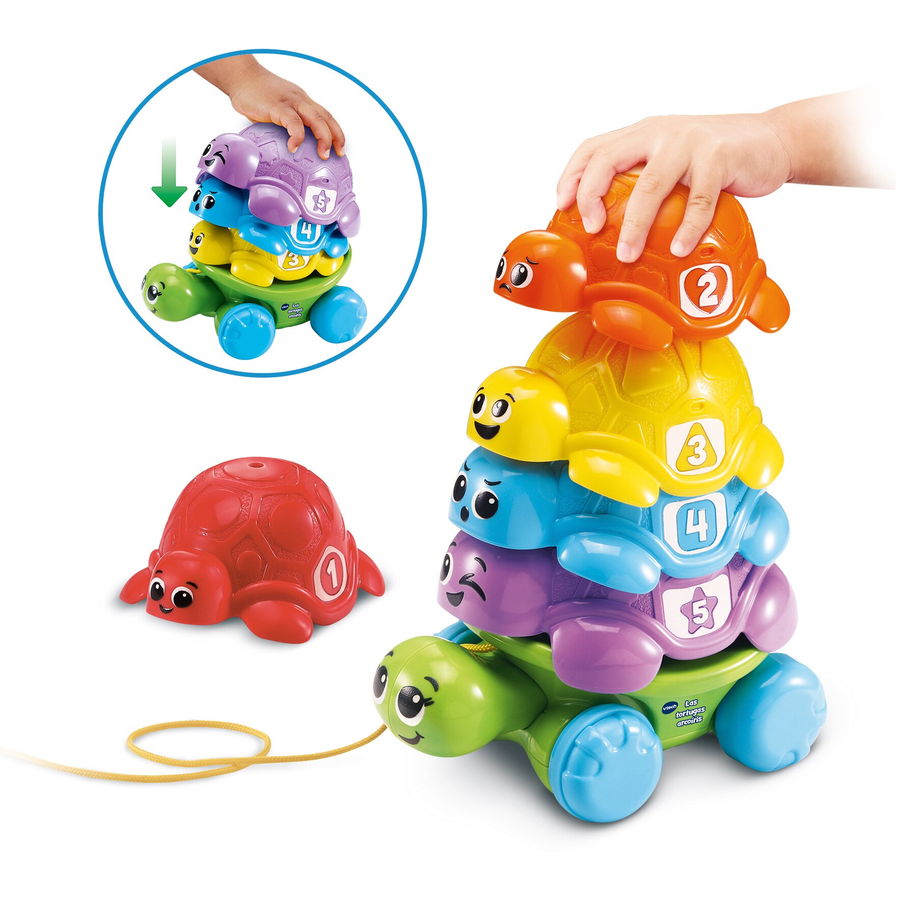 Apilables de colores Las tortugas arcoíris Vtech 2
