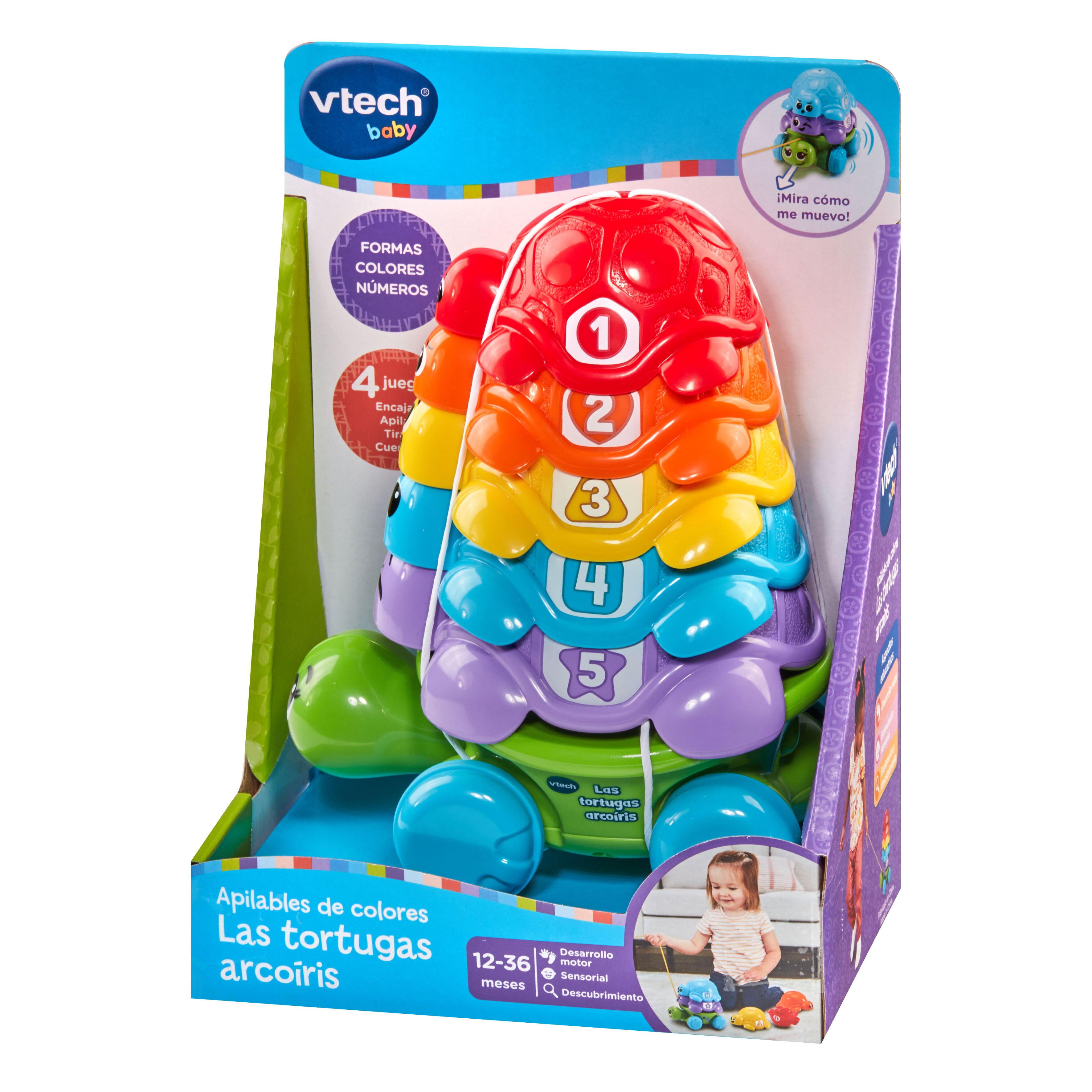 Apilables de colores Las tortugas arcoíris Vtech 6