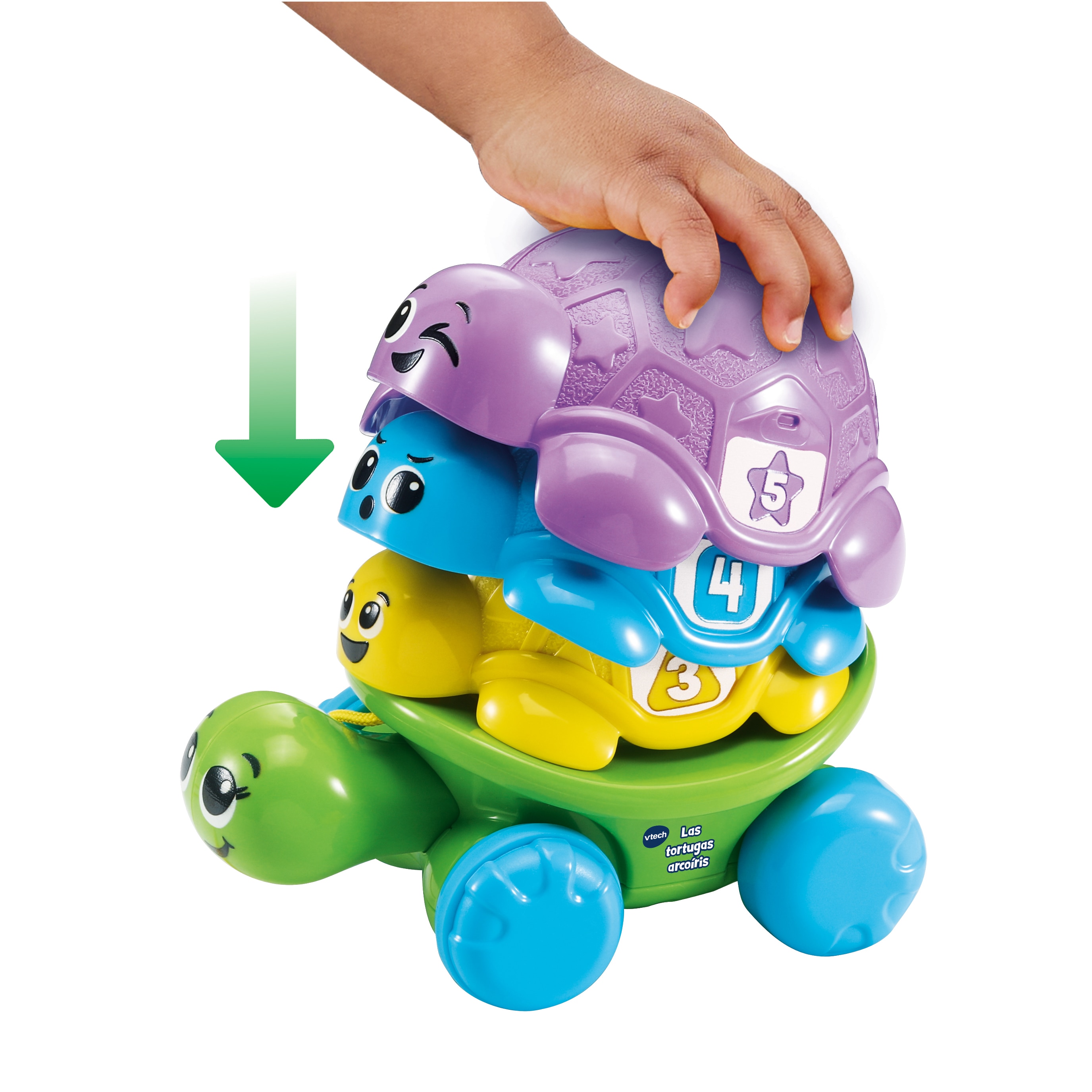 Apilables de colores Las tortugas arcoíris Vtech 8
