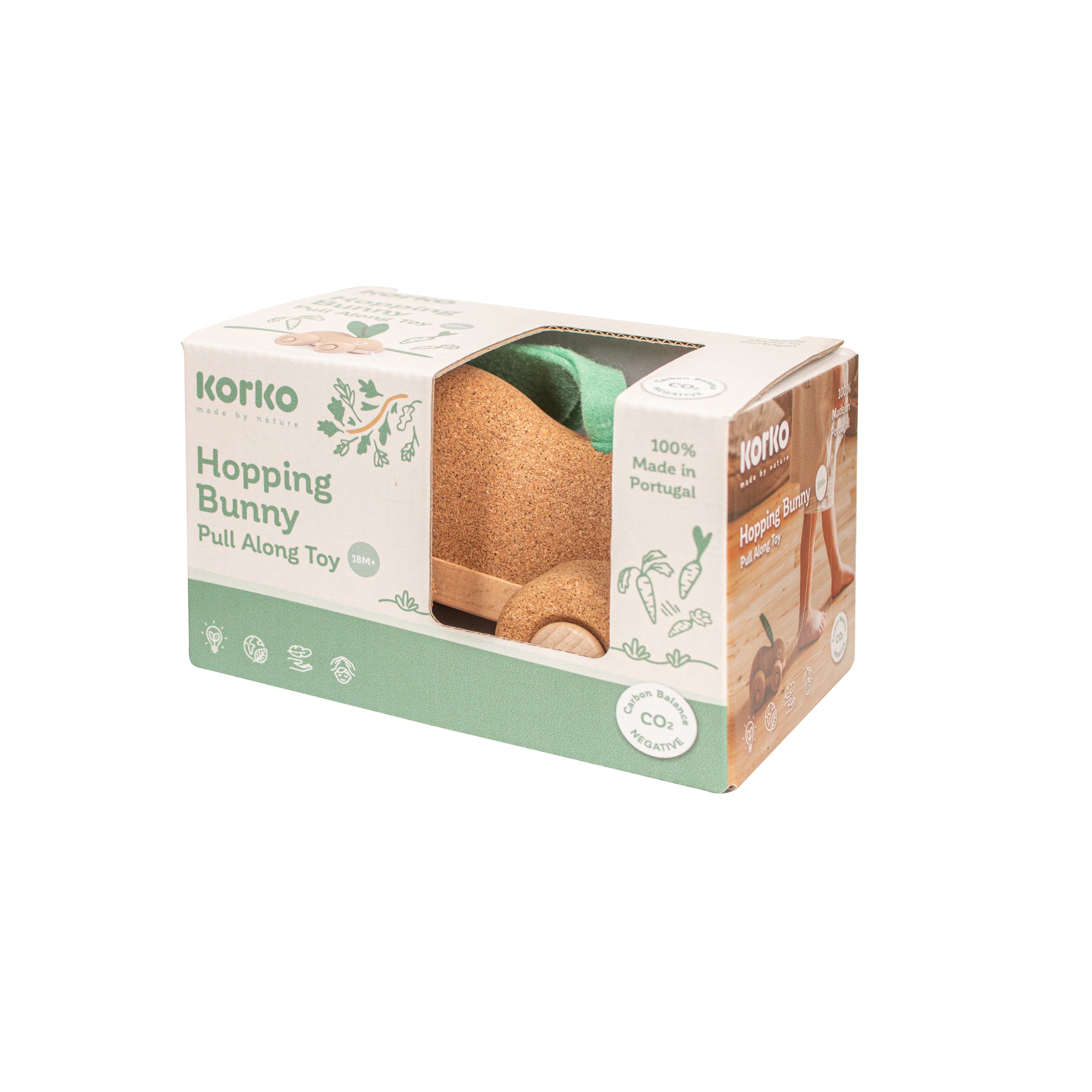 Juguete de arrastre Conejito de corcho Korko 2