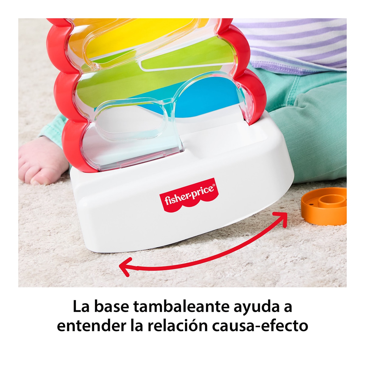 Juguete para bebés Pila de aros que caen Fisher-Price 4