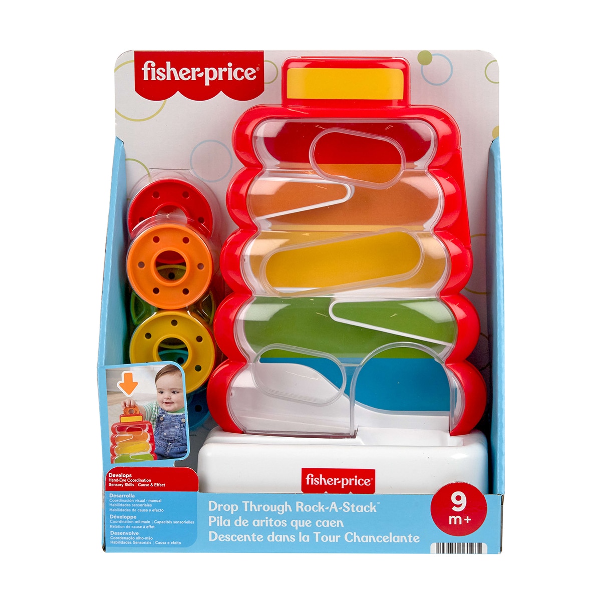 Juguete para bebés Pila de aros que caen Fisher-Price 6