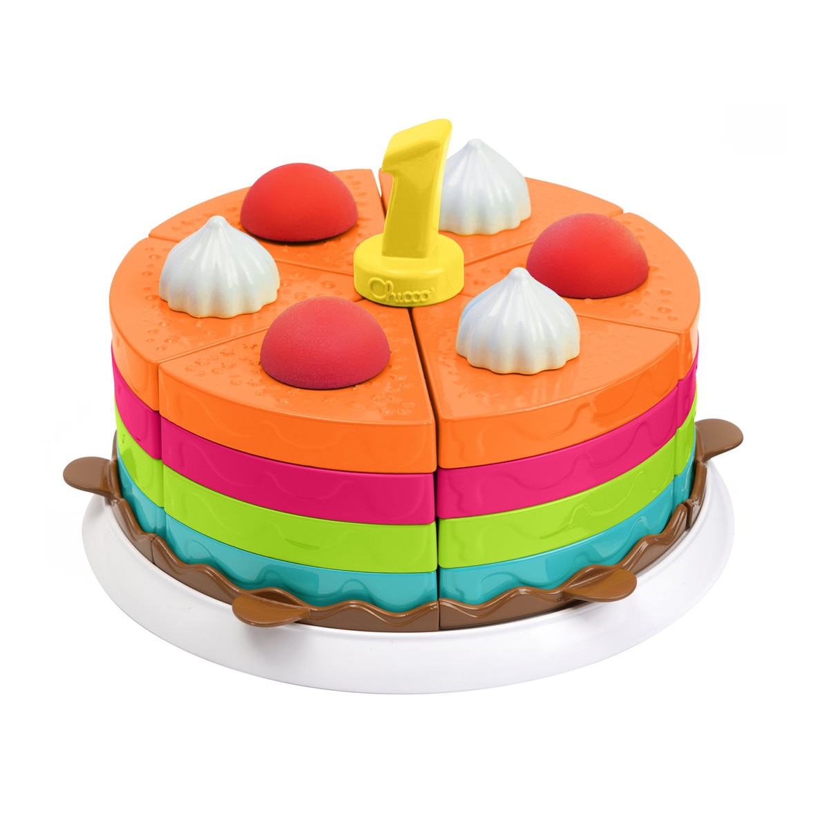 Juego Montessori Tarta Arcoíris 2 en 1 Chicco 4