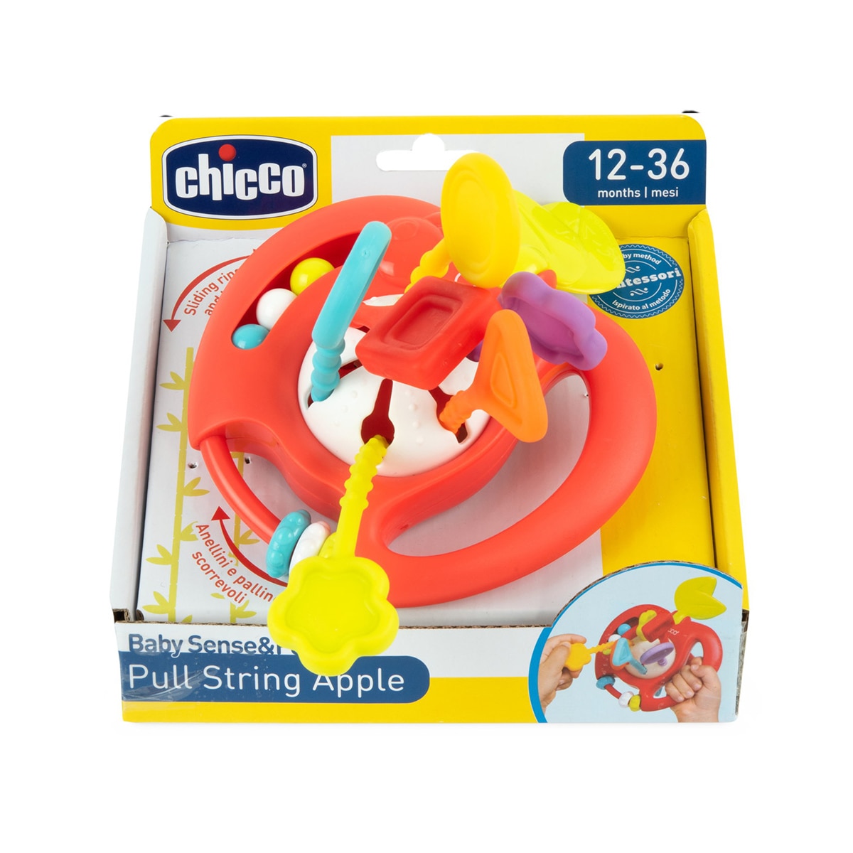 Juego Montessori Manzana Pull String Chicco 5