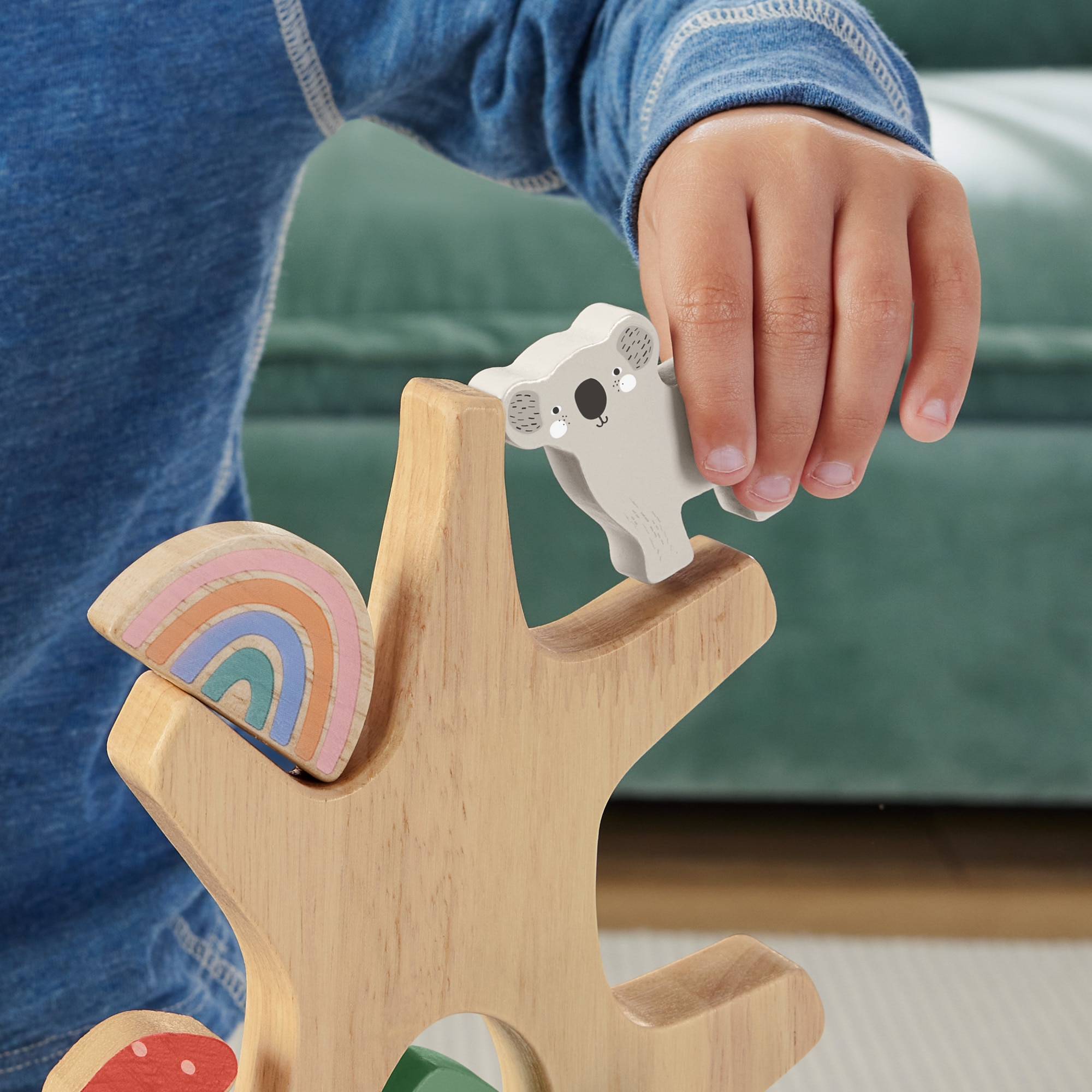Árbol con animales de madera Fisher-Price 3