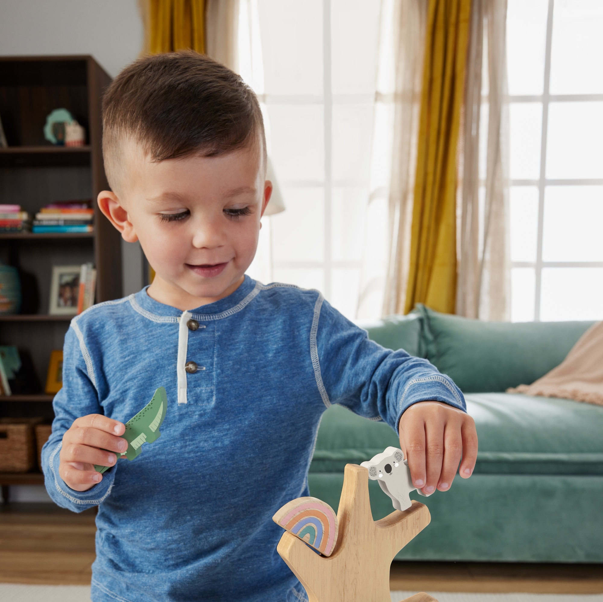 Árbol con animales de madera Fisher-Price 4