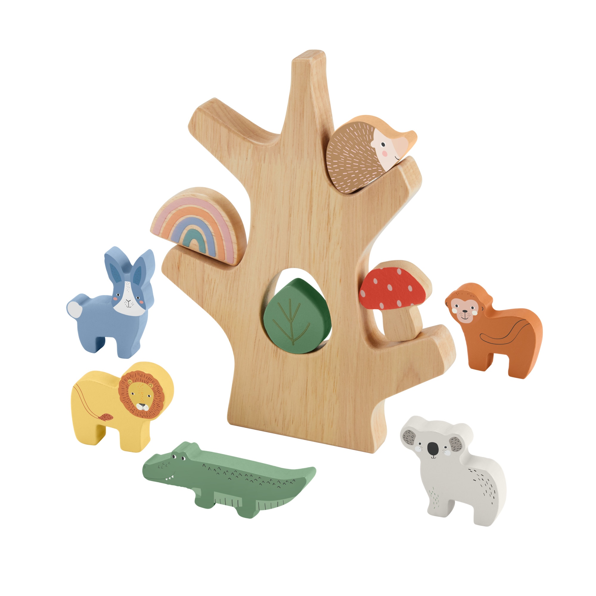 Árbol con animales de madera Fisher-Price 5
