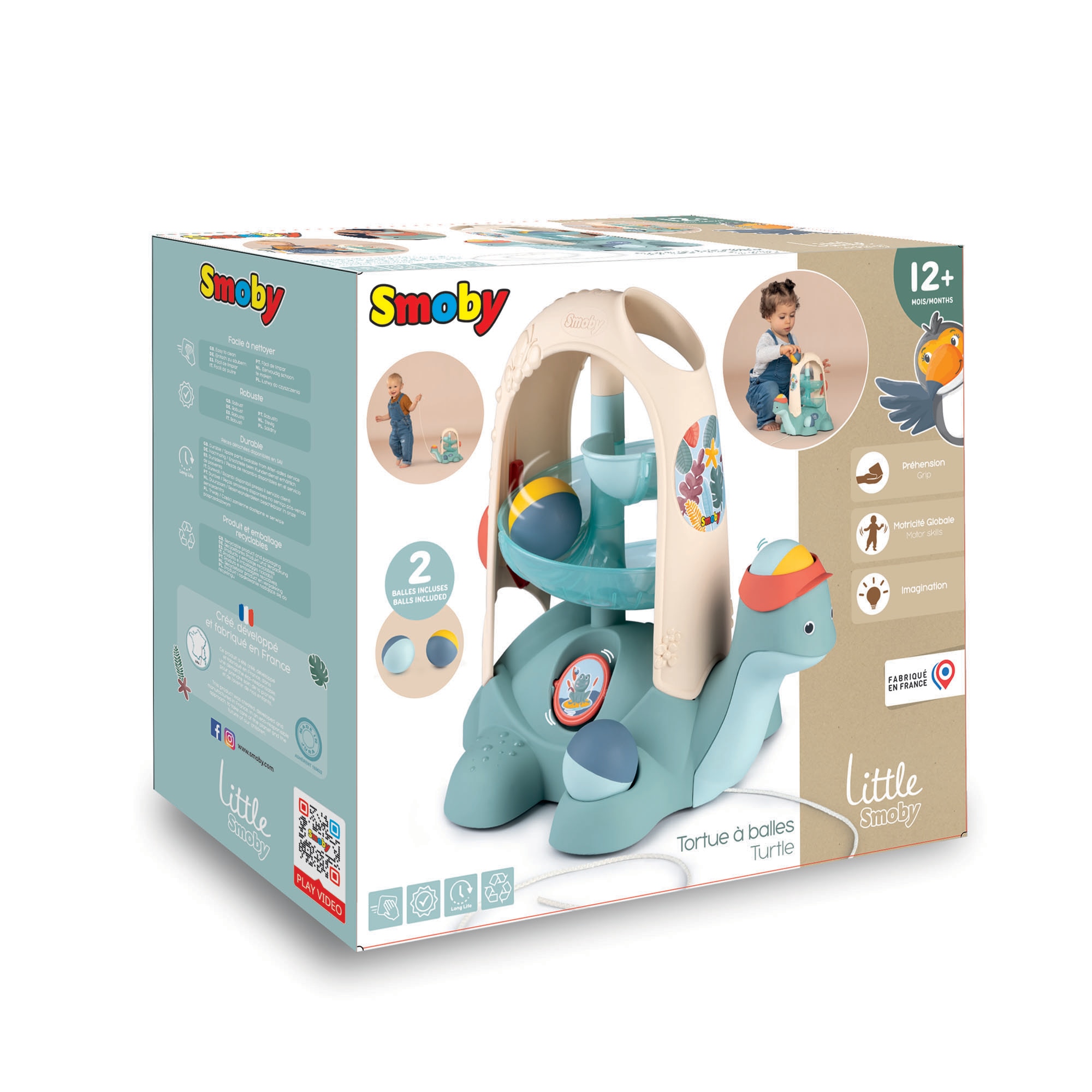 Juego de arrastre Tortuga Little Smoby 8