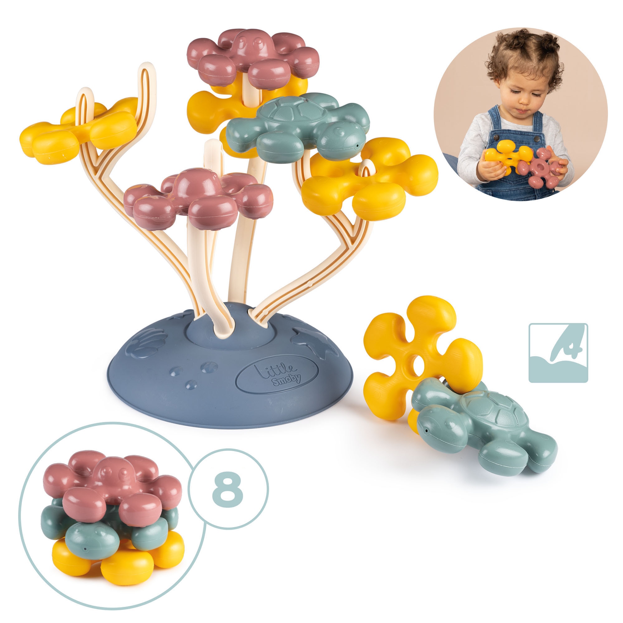 Juego de encajables Coral Actividades Little Smoby 2