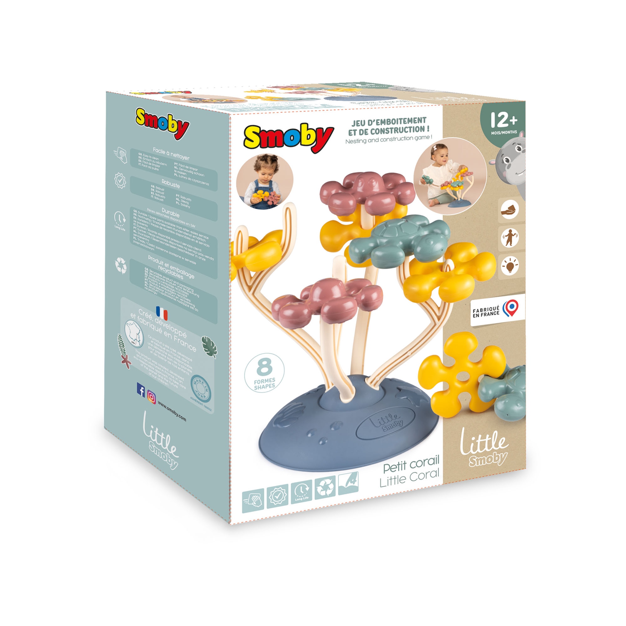 Juego de encajables Coral Actividades Little Smoby 7
