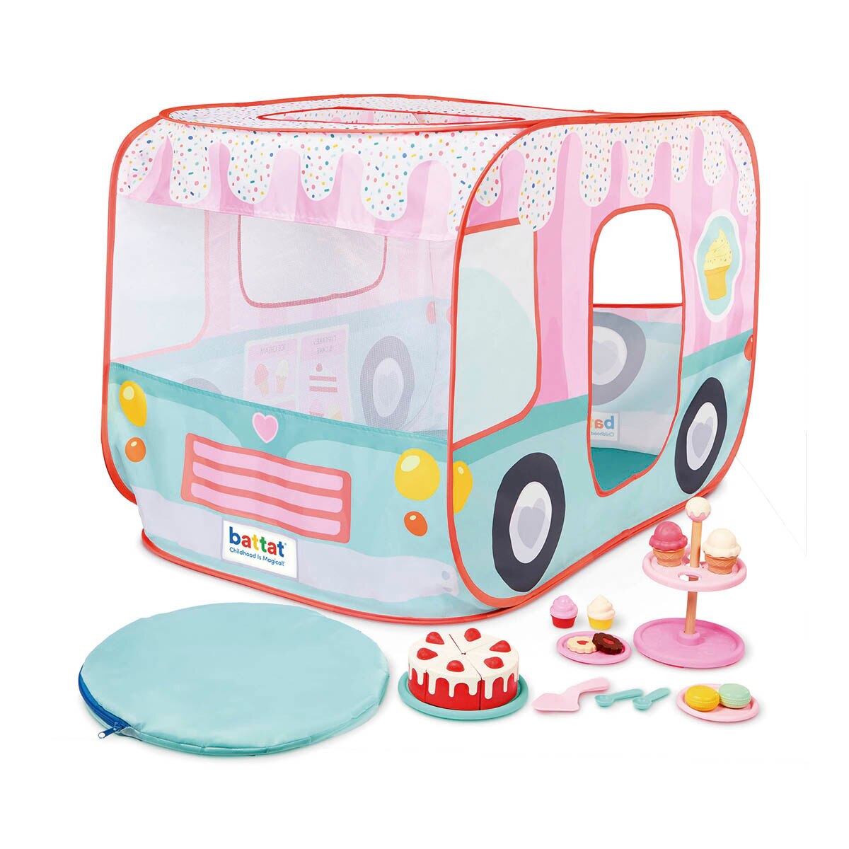 Imagen 0 de Tienda de campaña Pop Up, camión de dulces 29 Piezas Battat