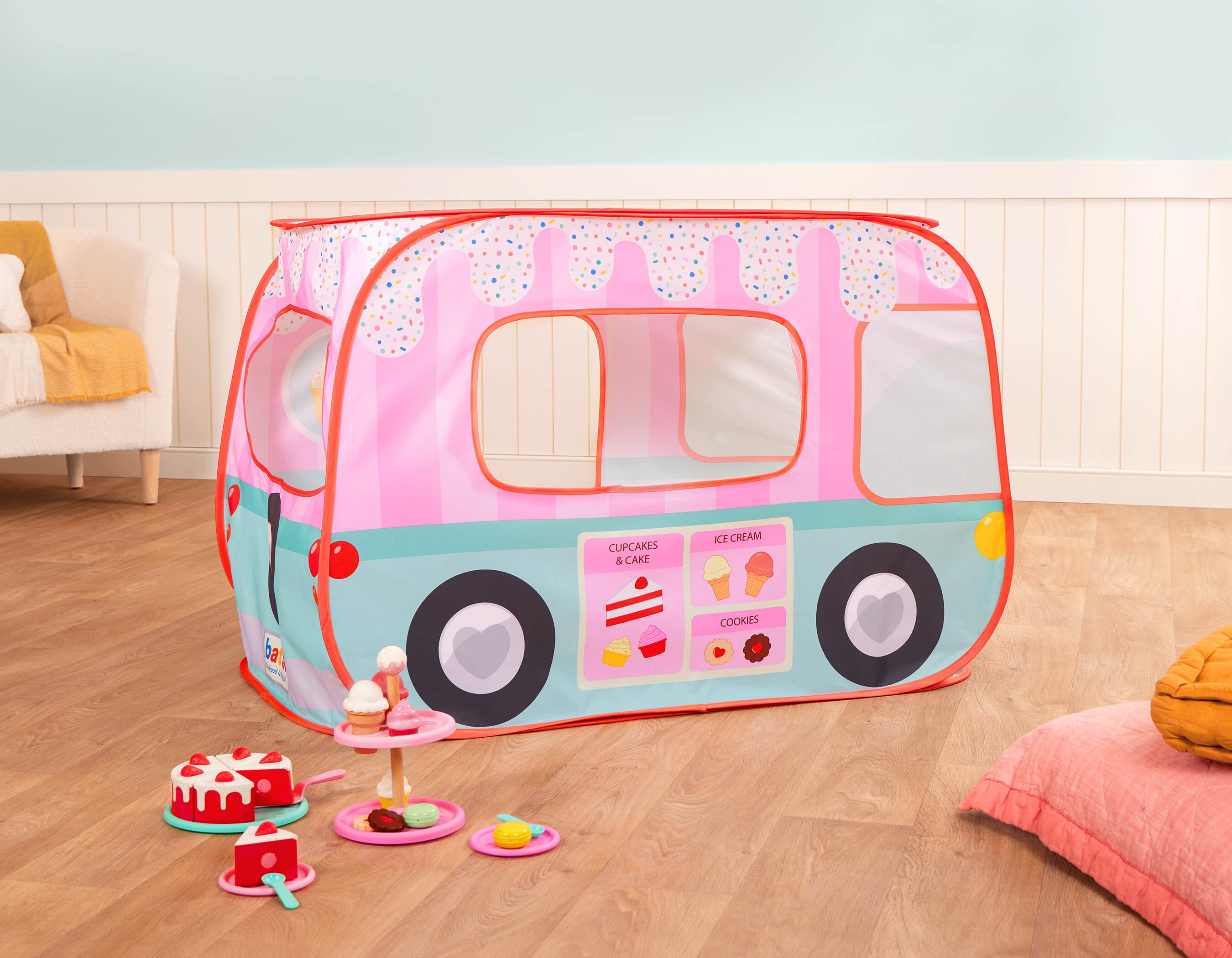 Tienda de campaña Pop Up, camión de dulces 29 Piezas Battat 12
