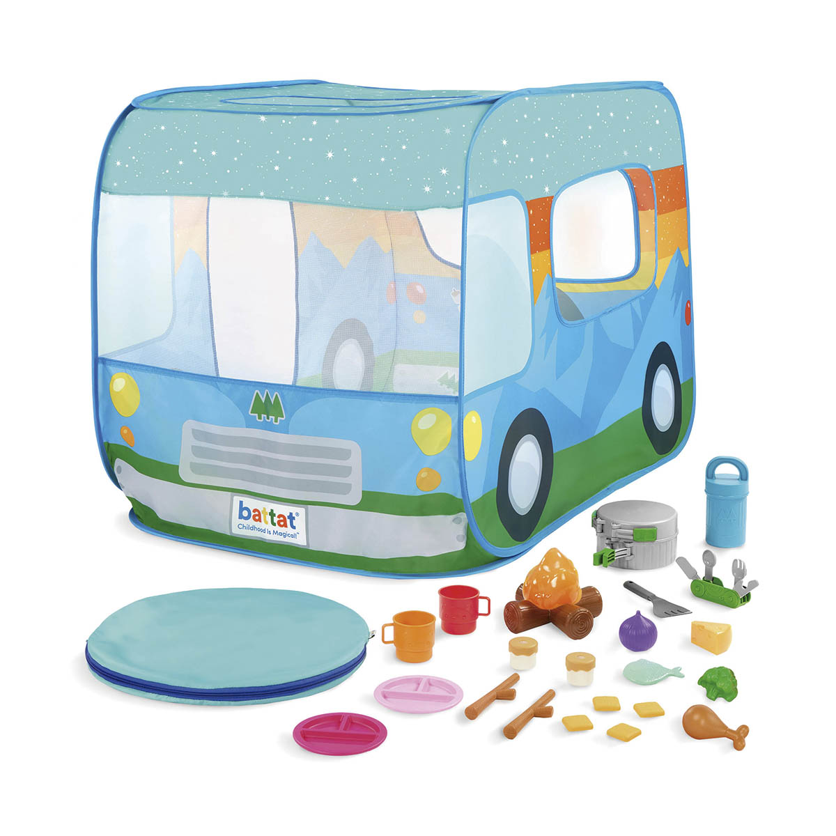 Imagen 0 de Tienda de campaña Pop Up, caravana 26 piezas Battat