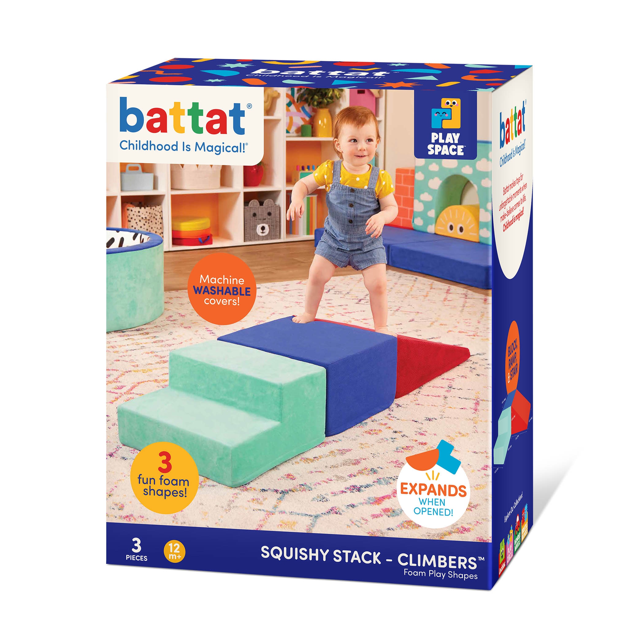 Juego de 3 bloques de espuma de construccion Battat 10
