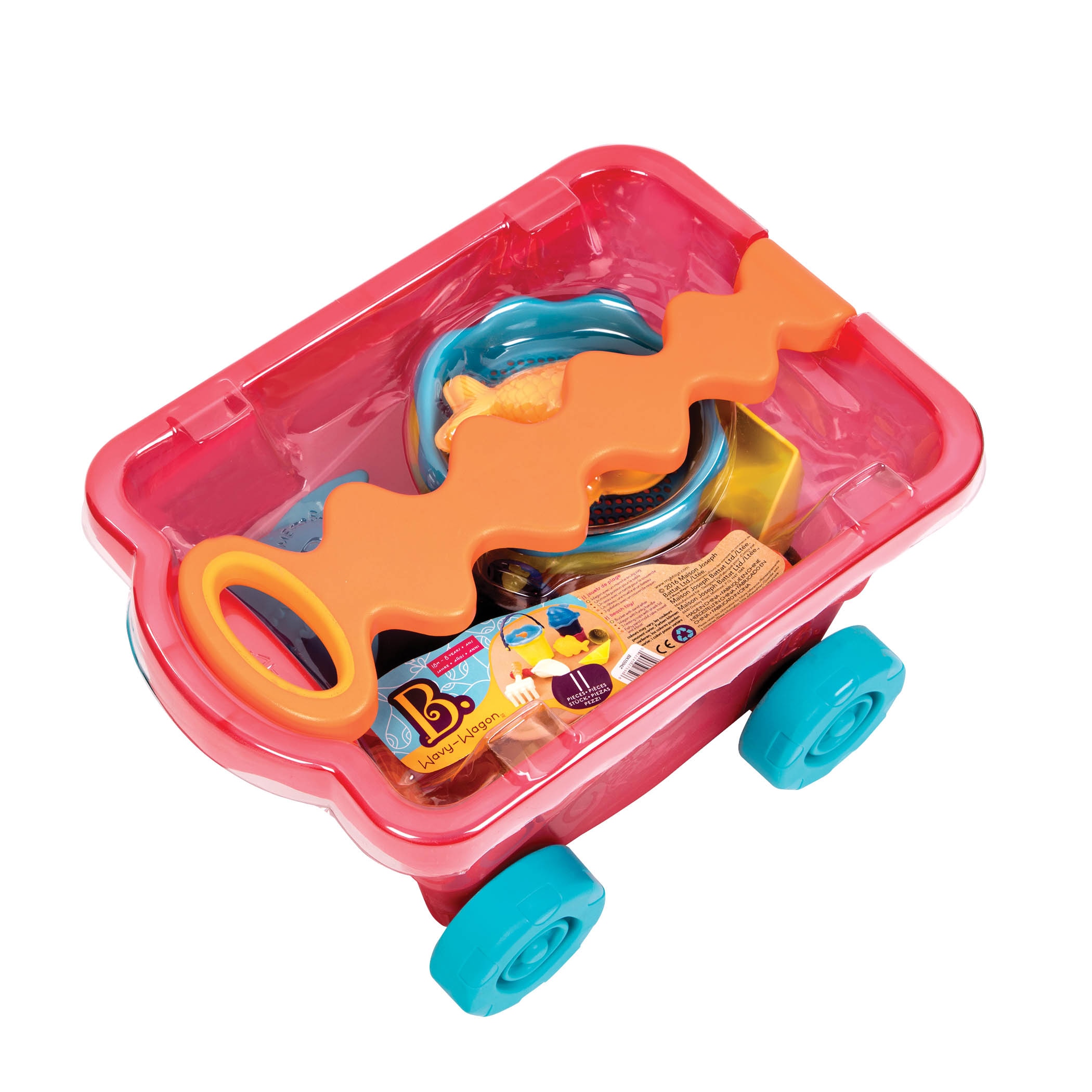 Set vagon playa 11 piezas B Toys 3